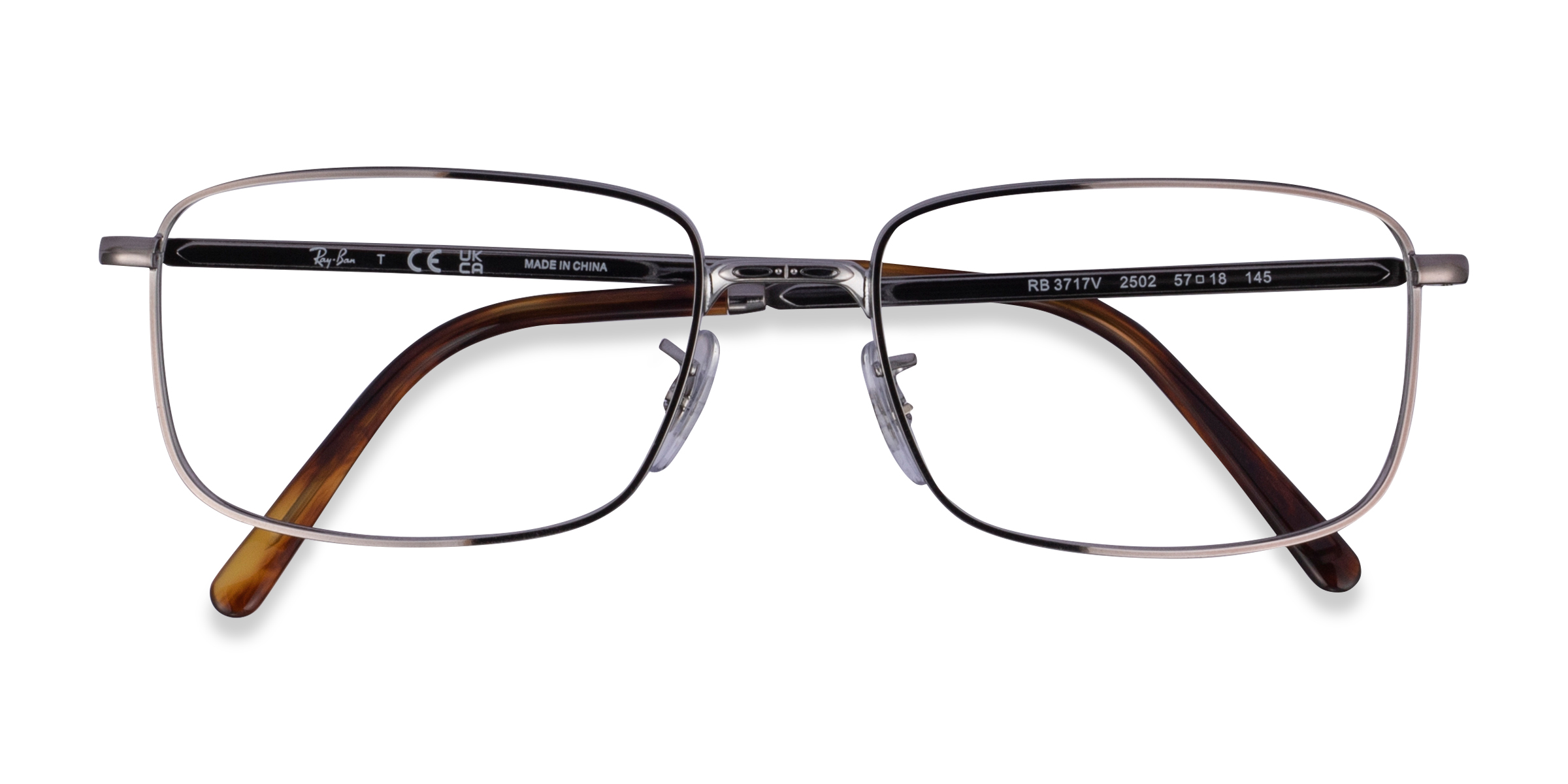 Gunmetal Ray-Ban RB3717V -  Métal Lunettes de vue