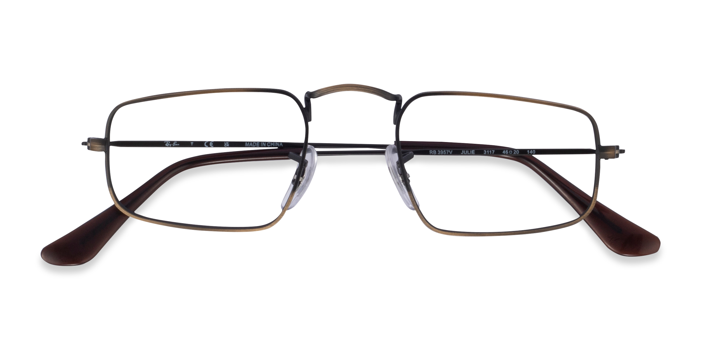 Antique Gold Ray-Ban RB3957V Julie -  Métal Lunettes de vue