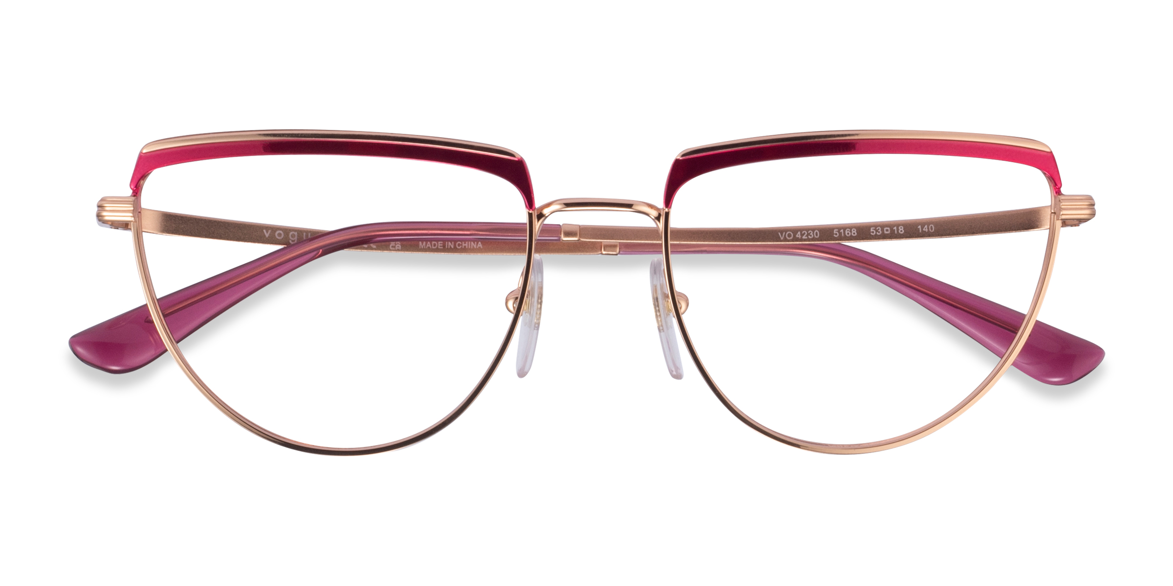  Fuchsia Rose Gold Vogue Eyewear VO4230 -  Métal Lunettes de vue