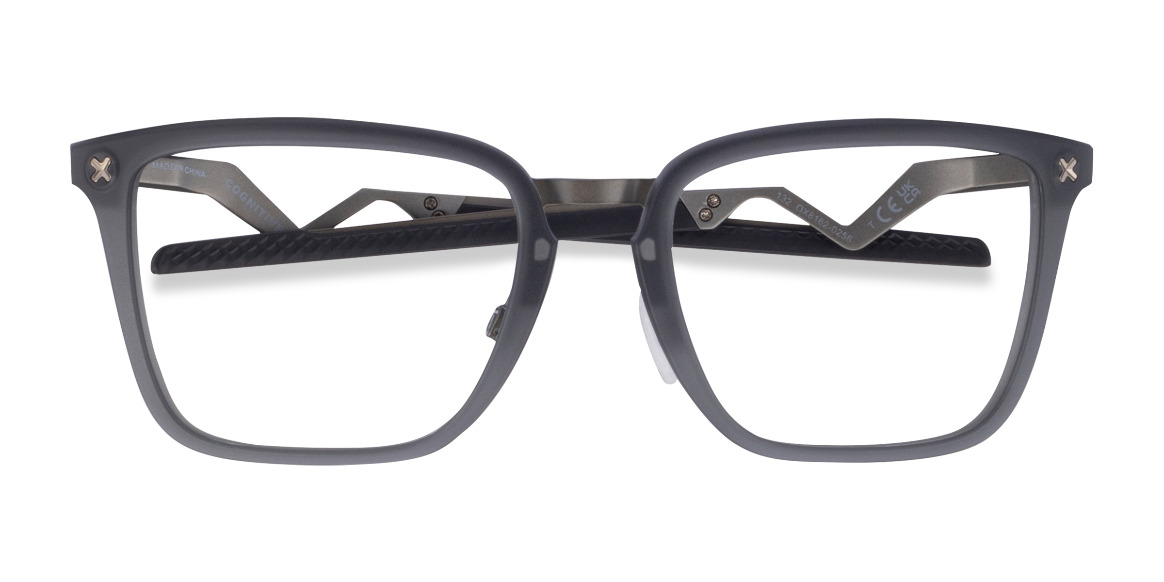 Satin Gray Oakley Cognitive -  Titanium Eyeglasses