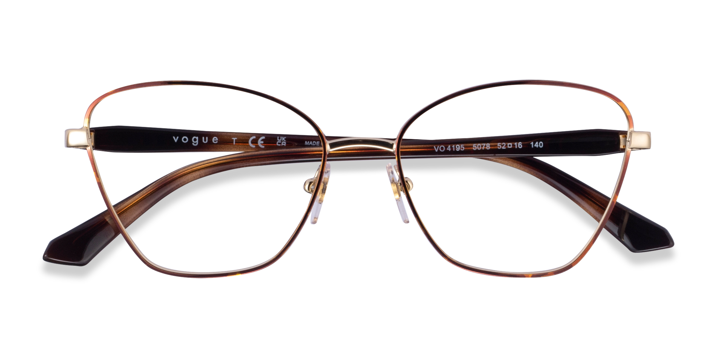 Tortoise Gold Vogue Eyewear VO4195 -  Metal Eyeglasses