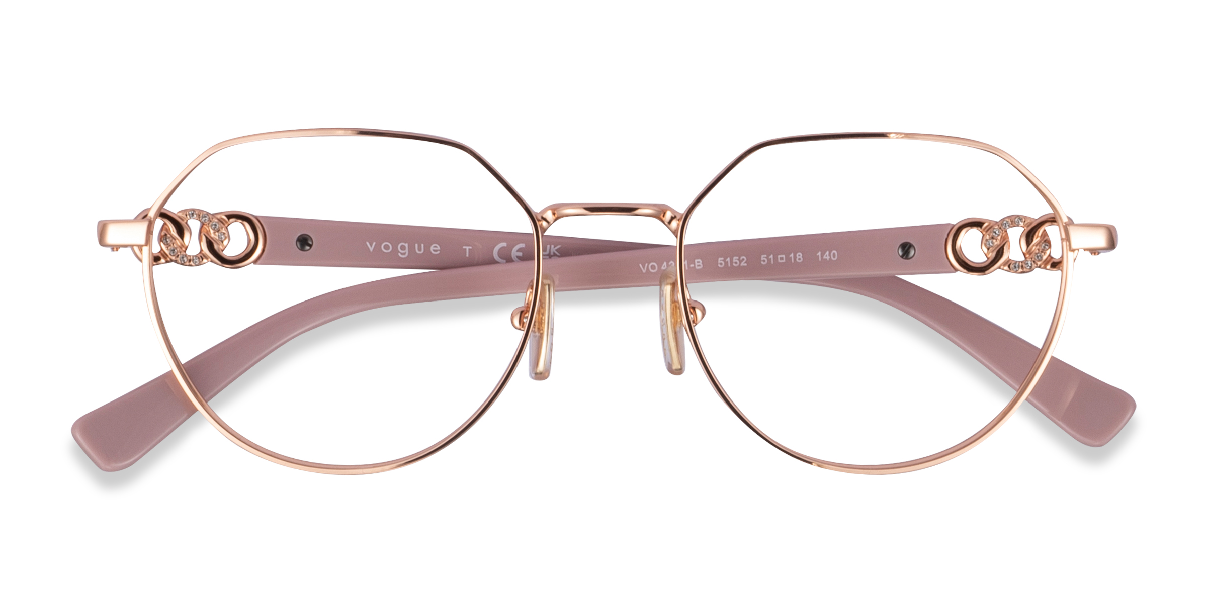 Rose Gold Vogue Eyewear VO4311B - Metal Eyeglasses