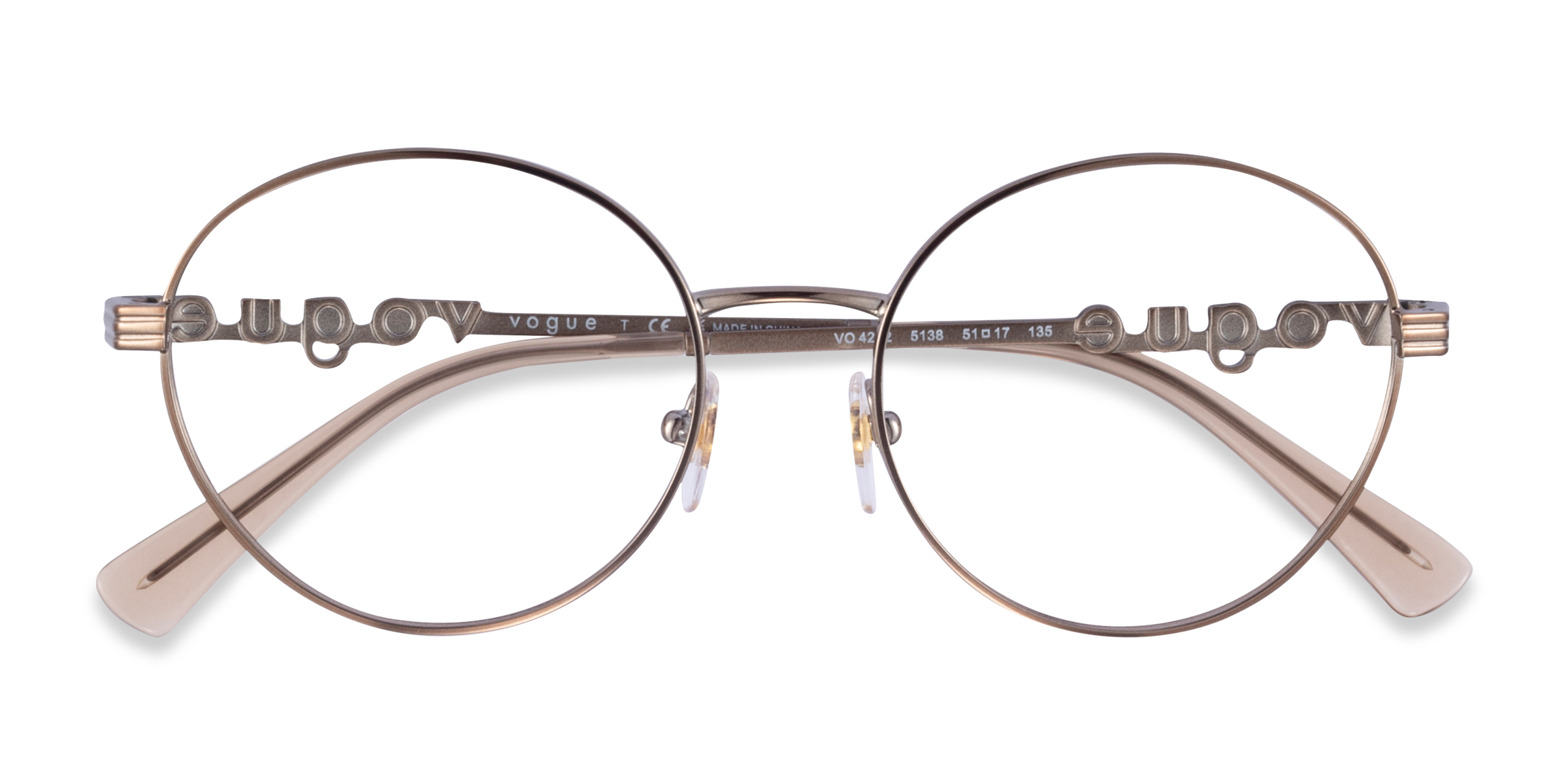 Light Brown Vogue Eyewear VO4222 -  Métal Lunettes de vue