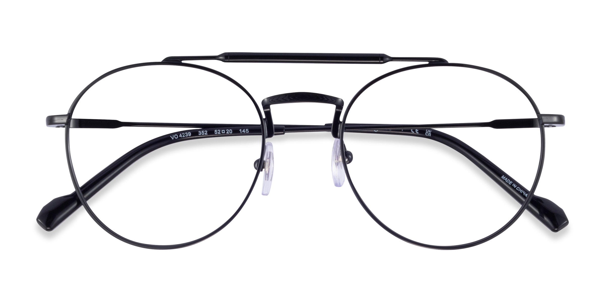 Shiny Black Vogue Eyewear VO4239 -  Metal Eyeglasses