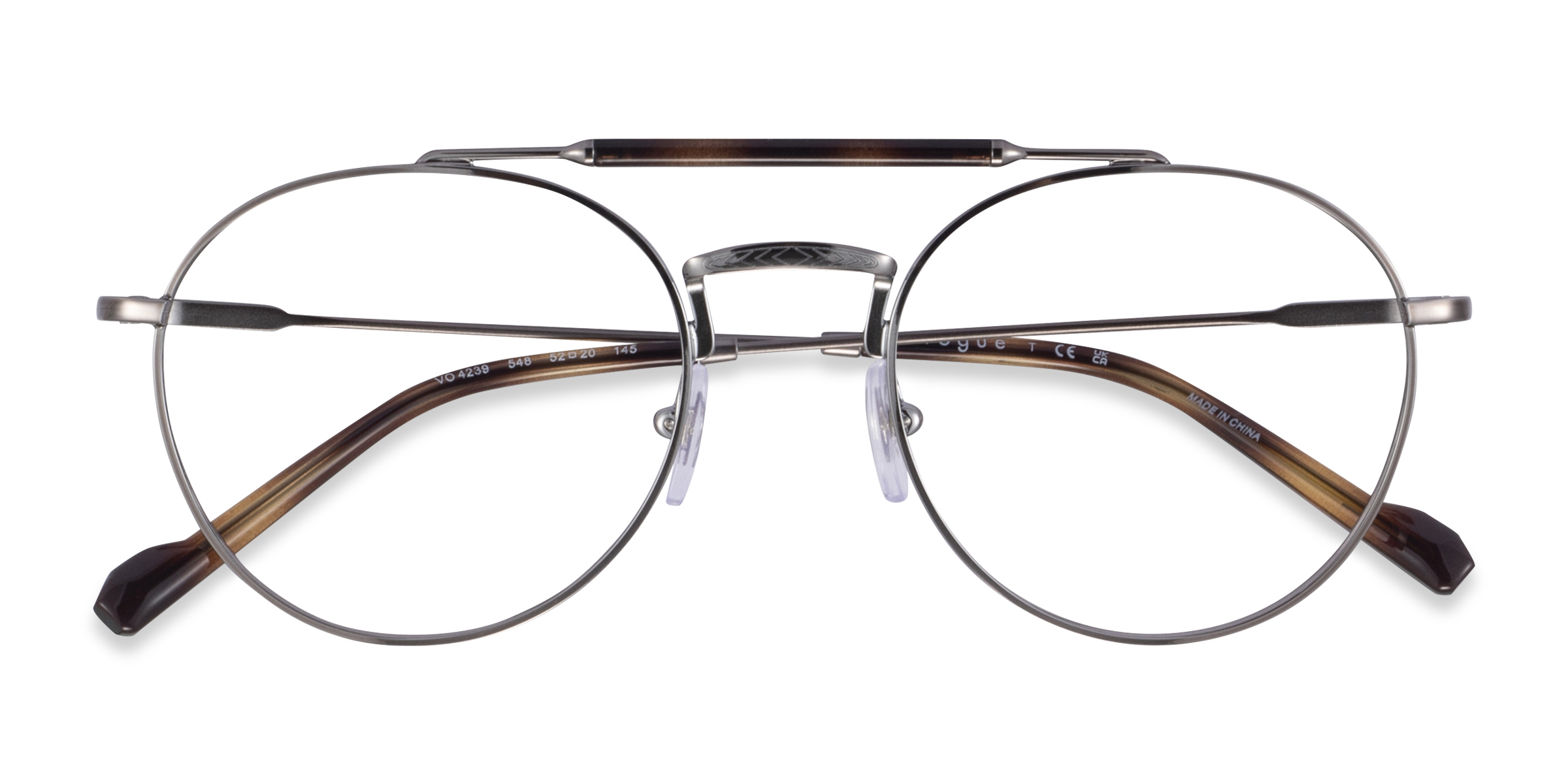 Silver Tortoise Vogue Eyewear VO4239 -  Metal Eyeglasses