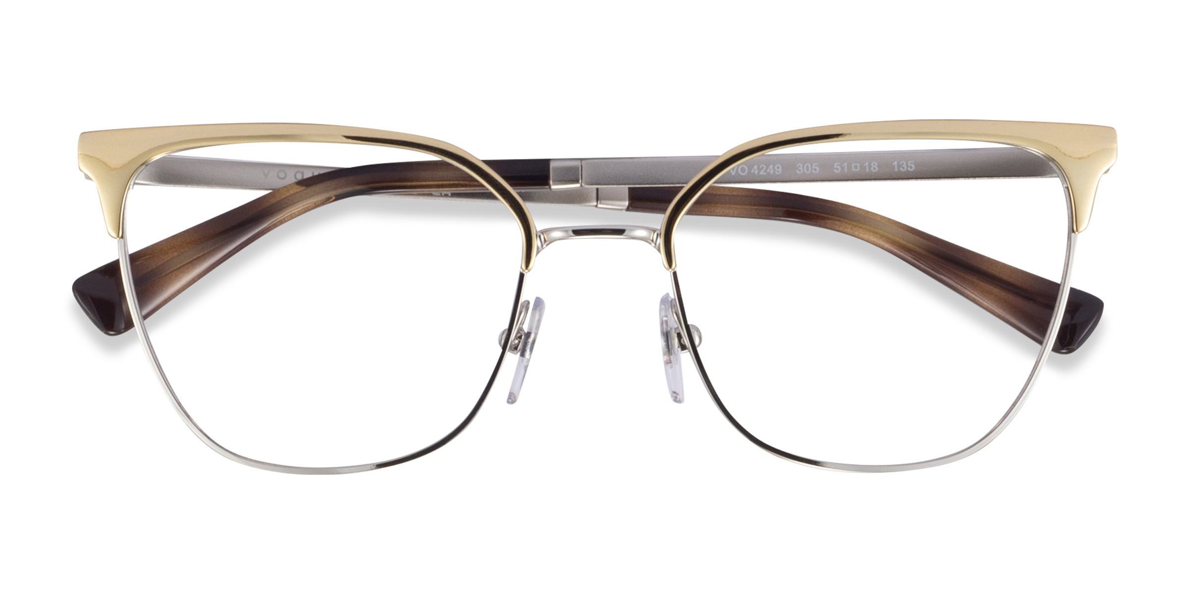 Gold Silver Vogue Eyewear VO4249 -  Metal Eyeglasses