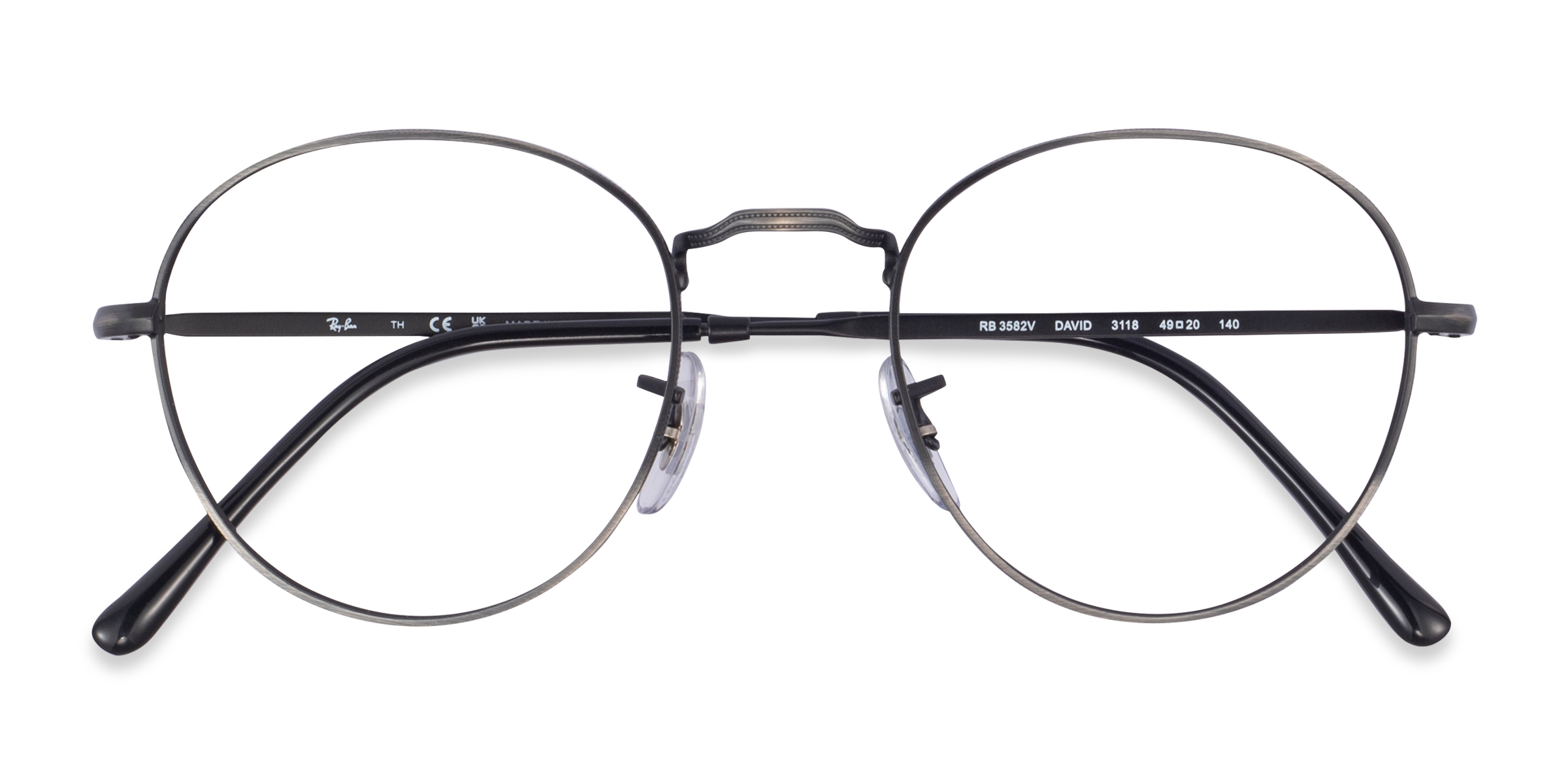 Black Bronze Gradient Ray-Ban RB3582V David -  Métal Lunettes de vue