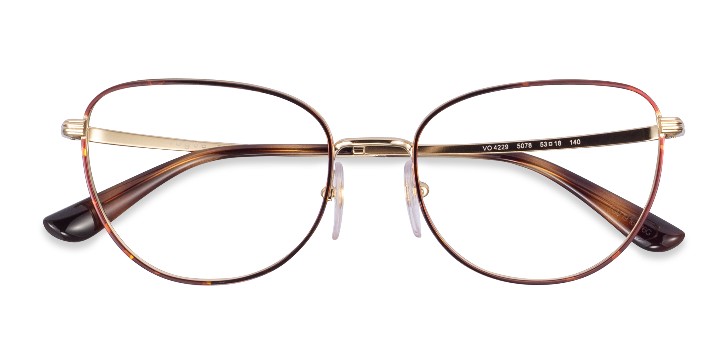 Tortoise Gold Vogue Eyewear VO4229 -  Metal Eyeglasses