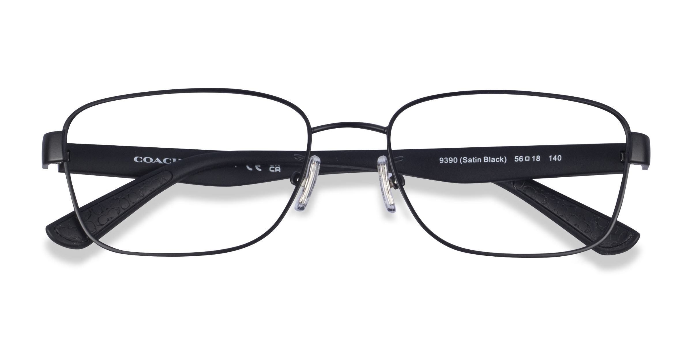 Satin Black Coach HC5122 -  Metal Eyeglasses