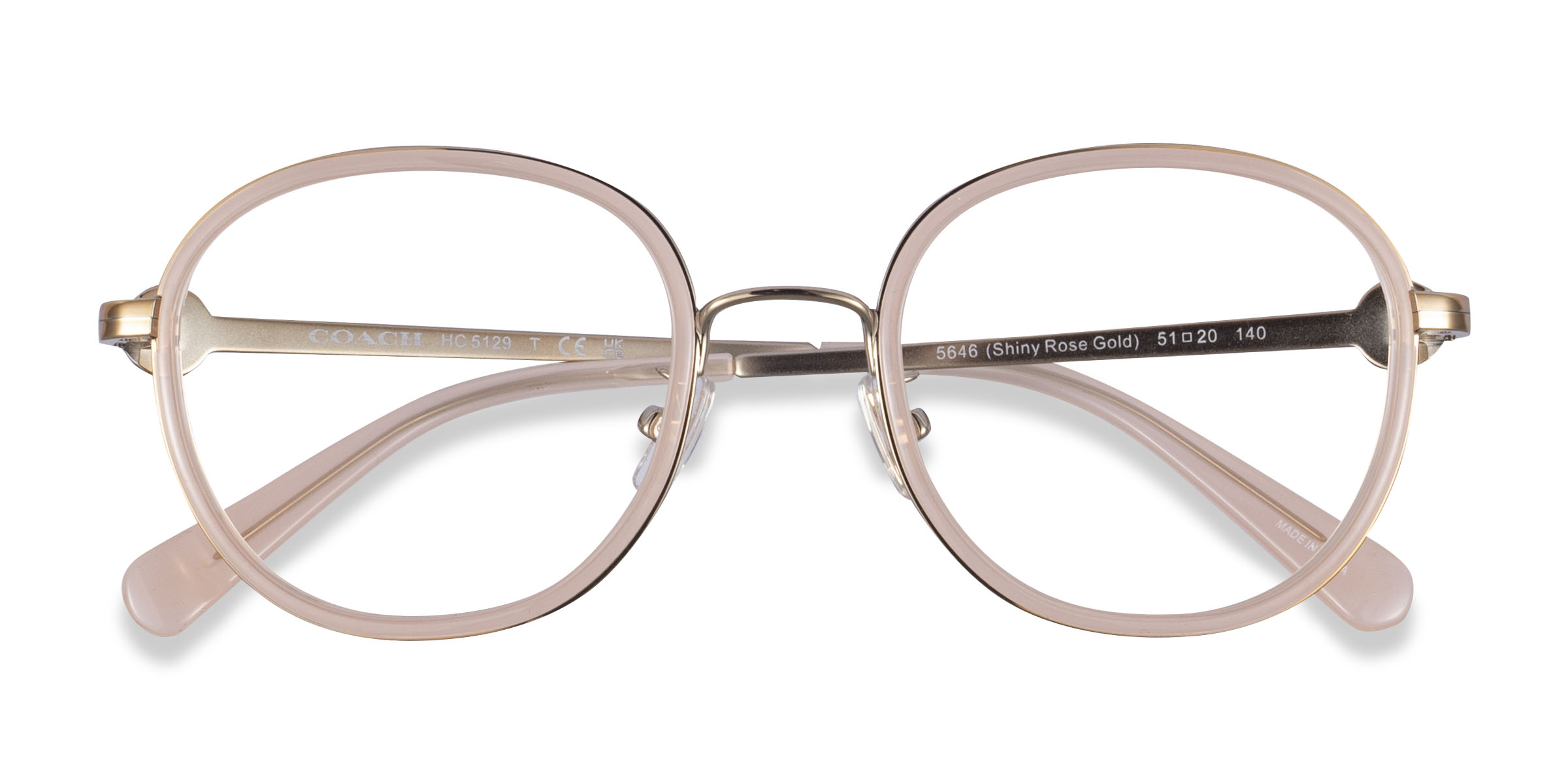 Shiny Rose Gold Coach HC5129 -  Acétate Lunettes de vue