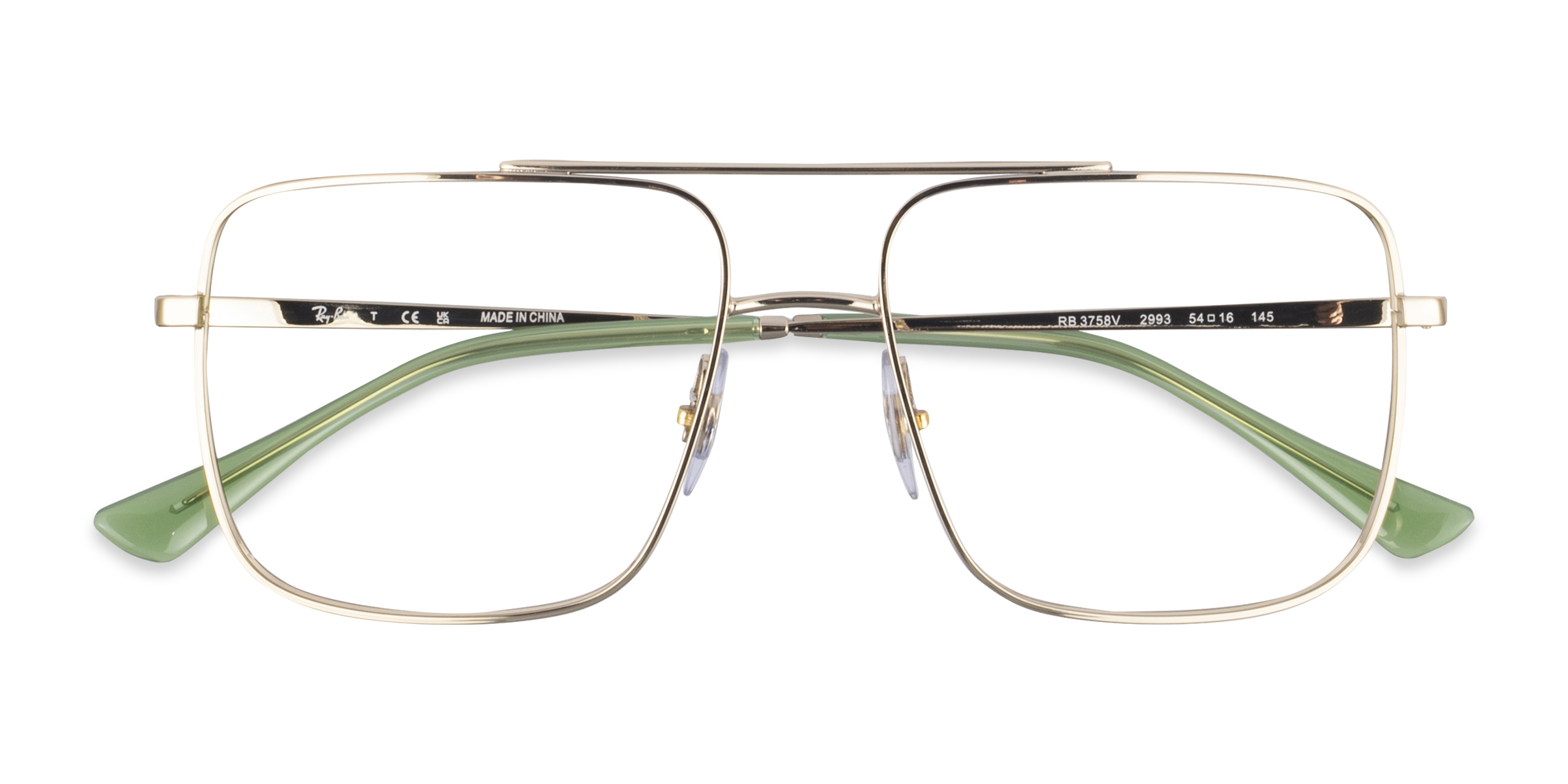 Gold Ray-Ban RB3758V -  Metal Eyeglasses