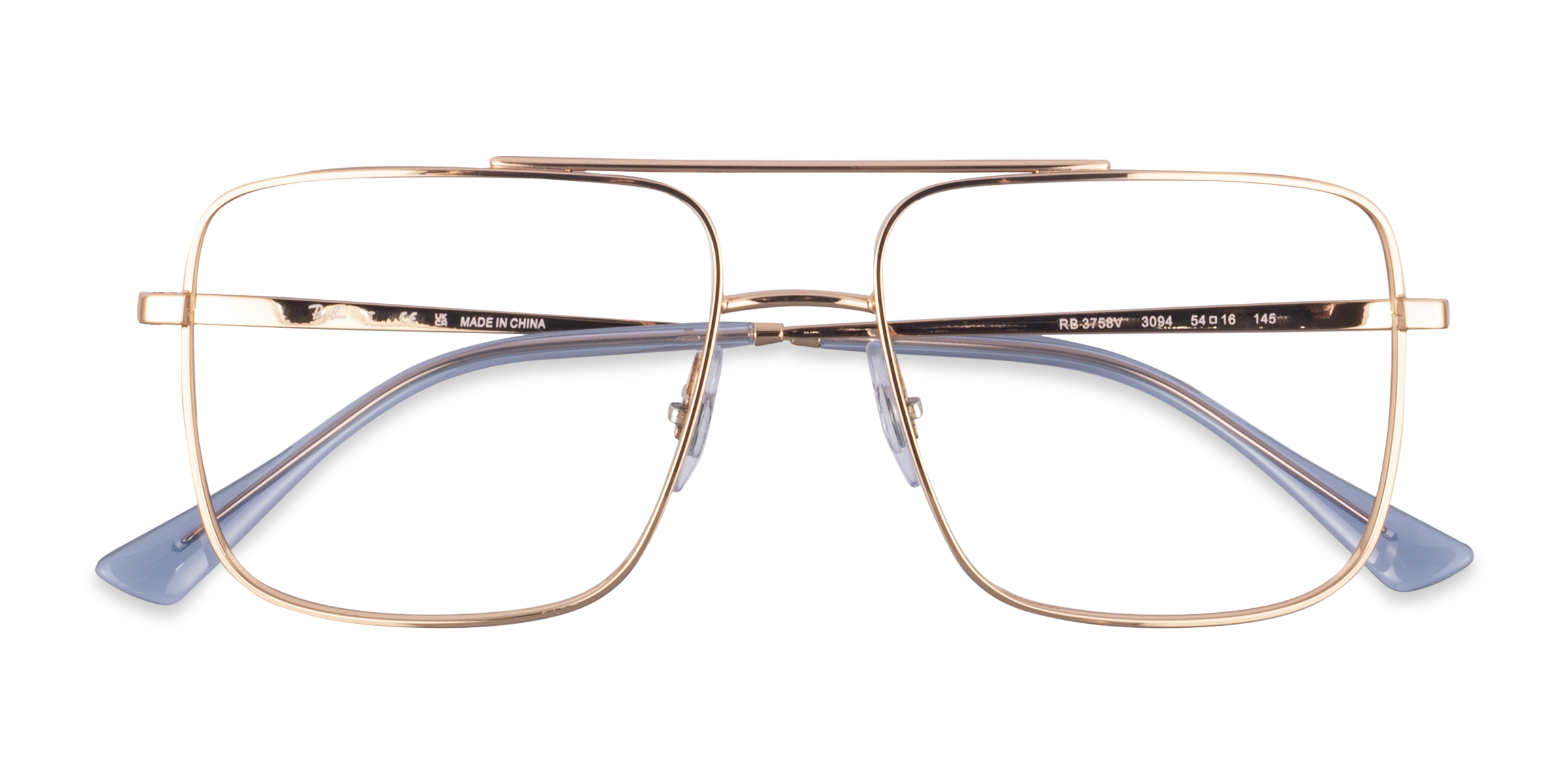 Rose Gold Ray-Ban RB3758V -  Metal Eyeglasses