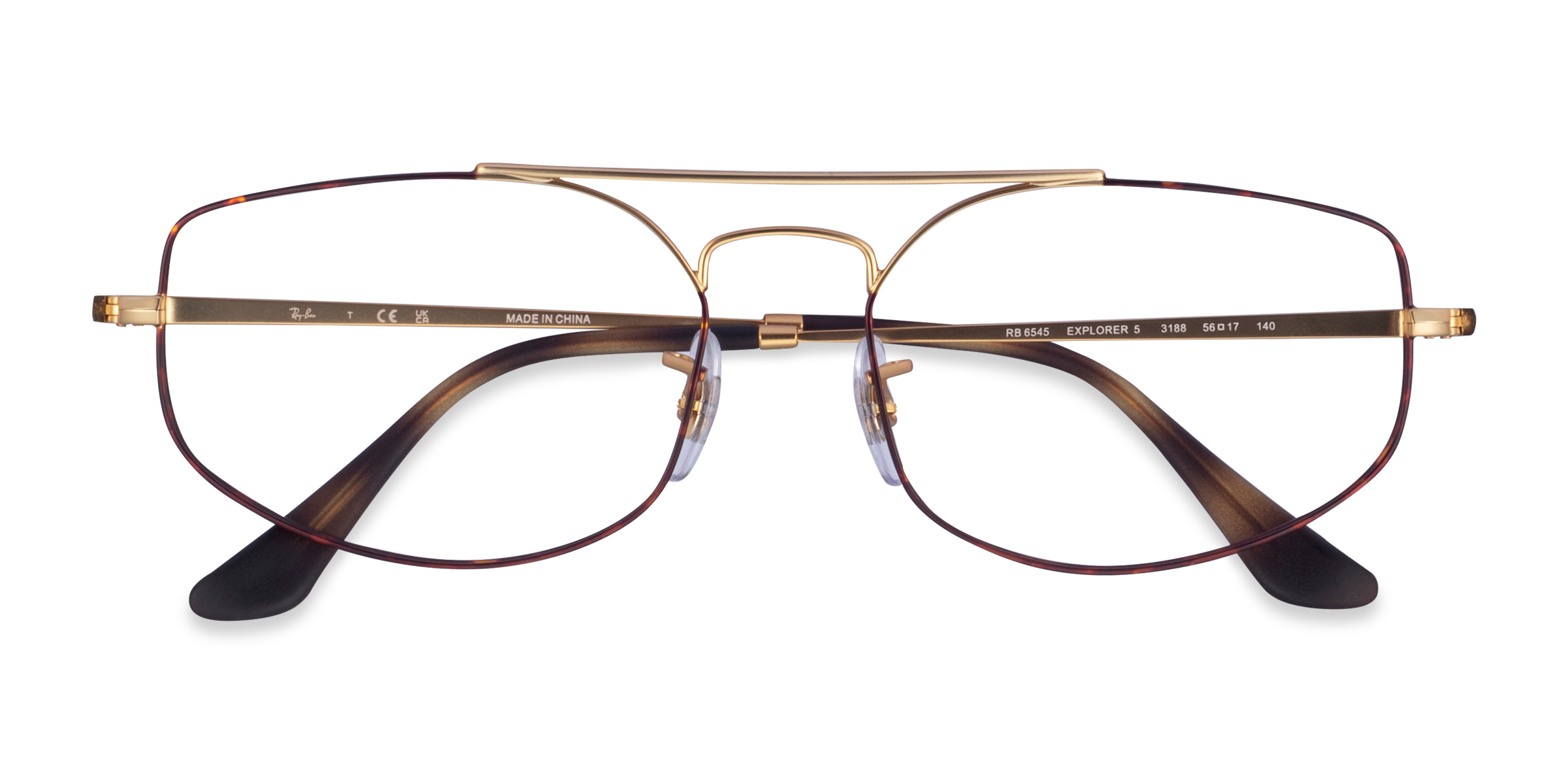 Gold Tortoise Ray-Ban RB6545 Explorer 5 -  Métal Lunettes de vue