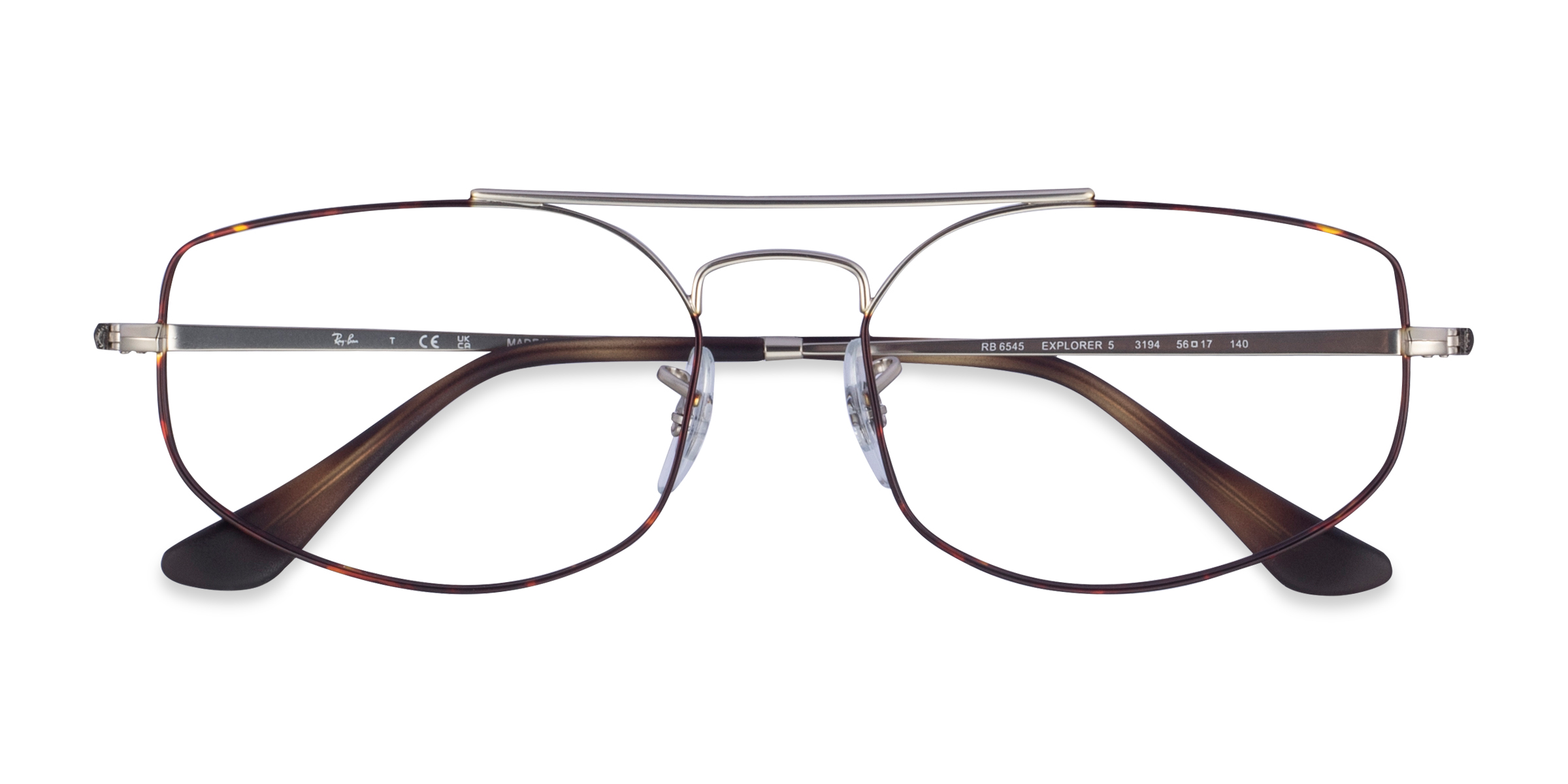 Silver Tortoise Ray-Ban RB6545 Explorer 5 -  Métal Lunettes de vue