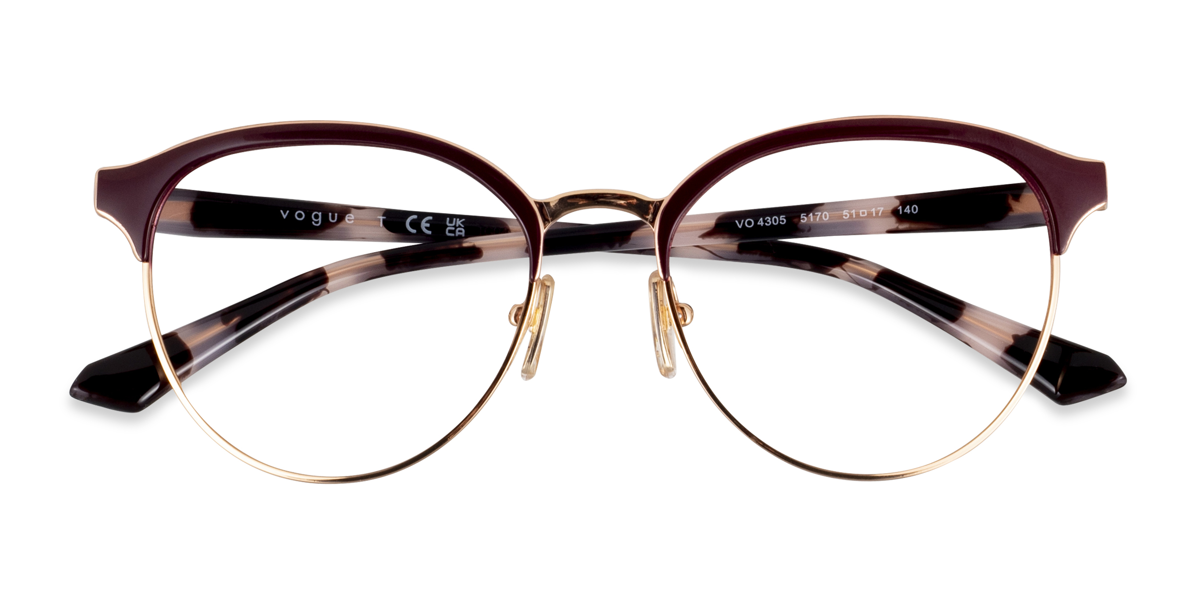 Purple Rose Gold Vogue Eyewear VO4305 -  Metal Eyeglasses