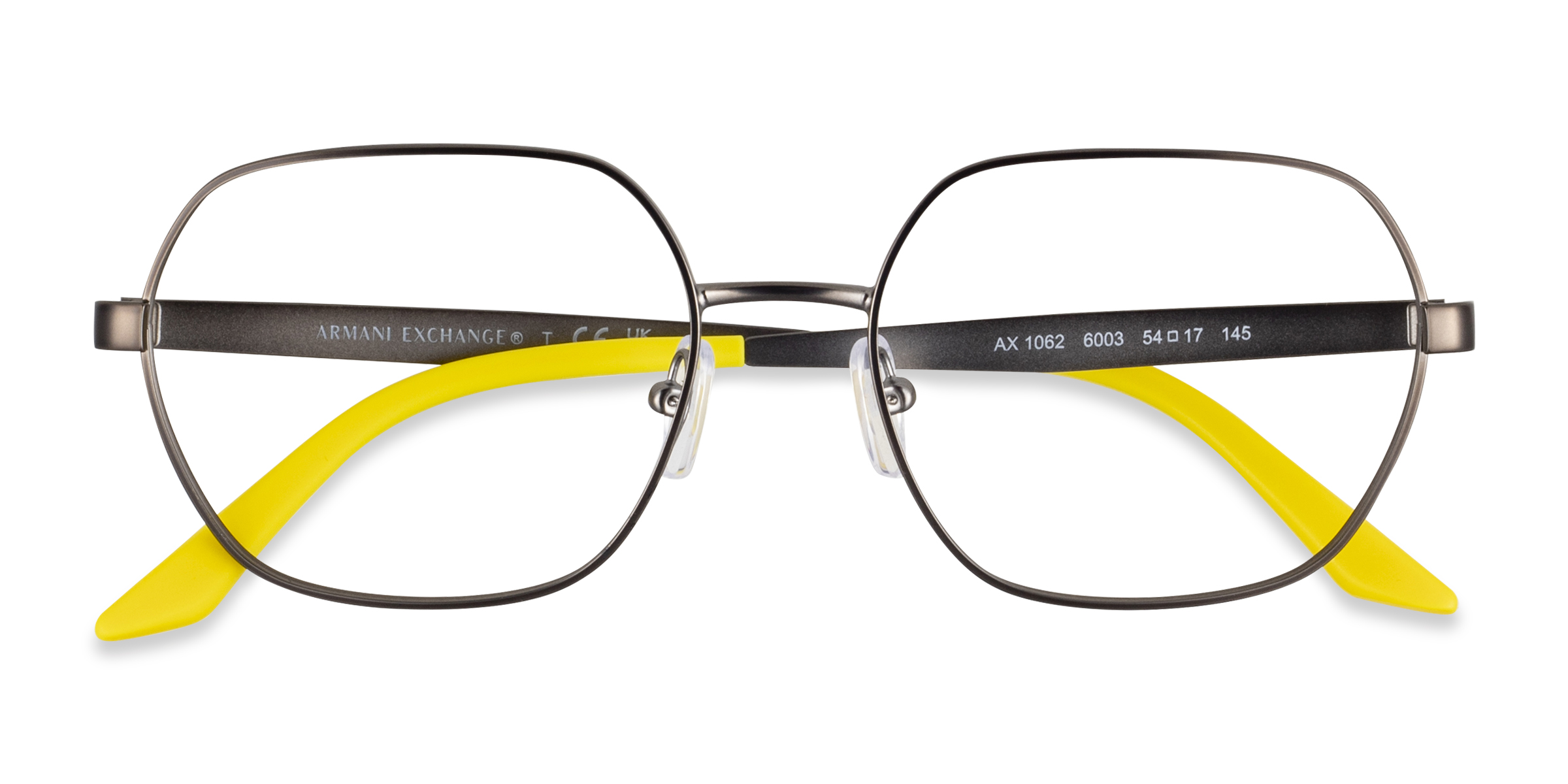 Matte Gunmetal Armani Exchange AX1062 -  Metal Eyeglasses