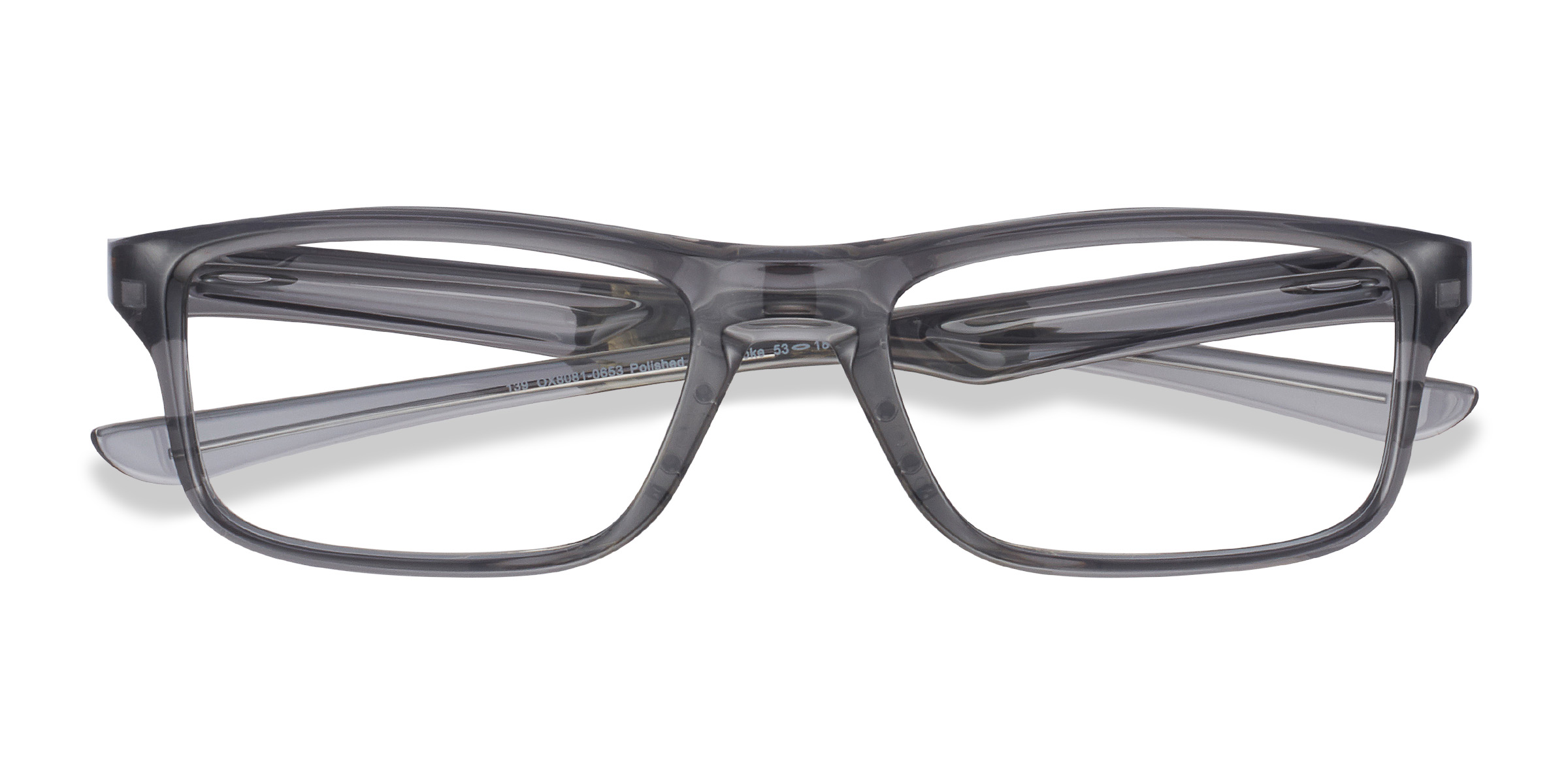 Polished Gray Smoke Oakley Plank 2.0 -  Plastique Lunettes de vue