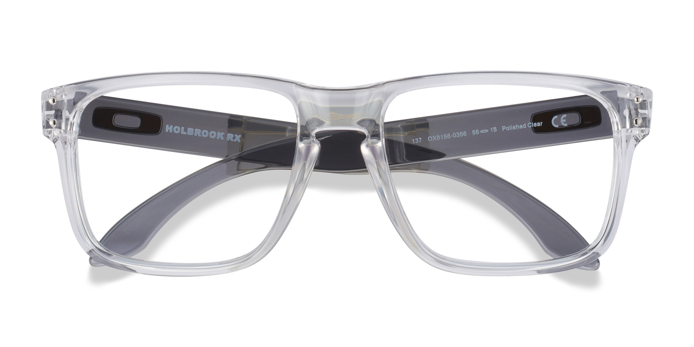 Polished Clear Oakley Holbrook Rx -  Plastique Lunettes de vue