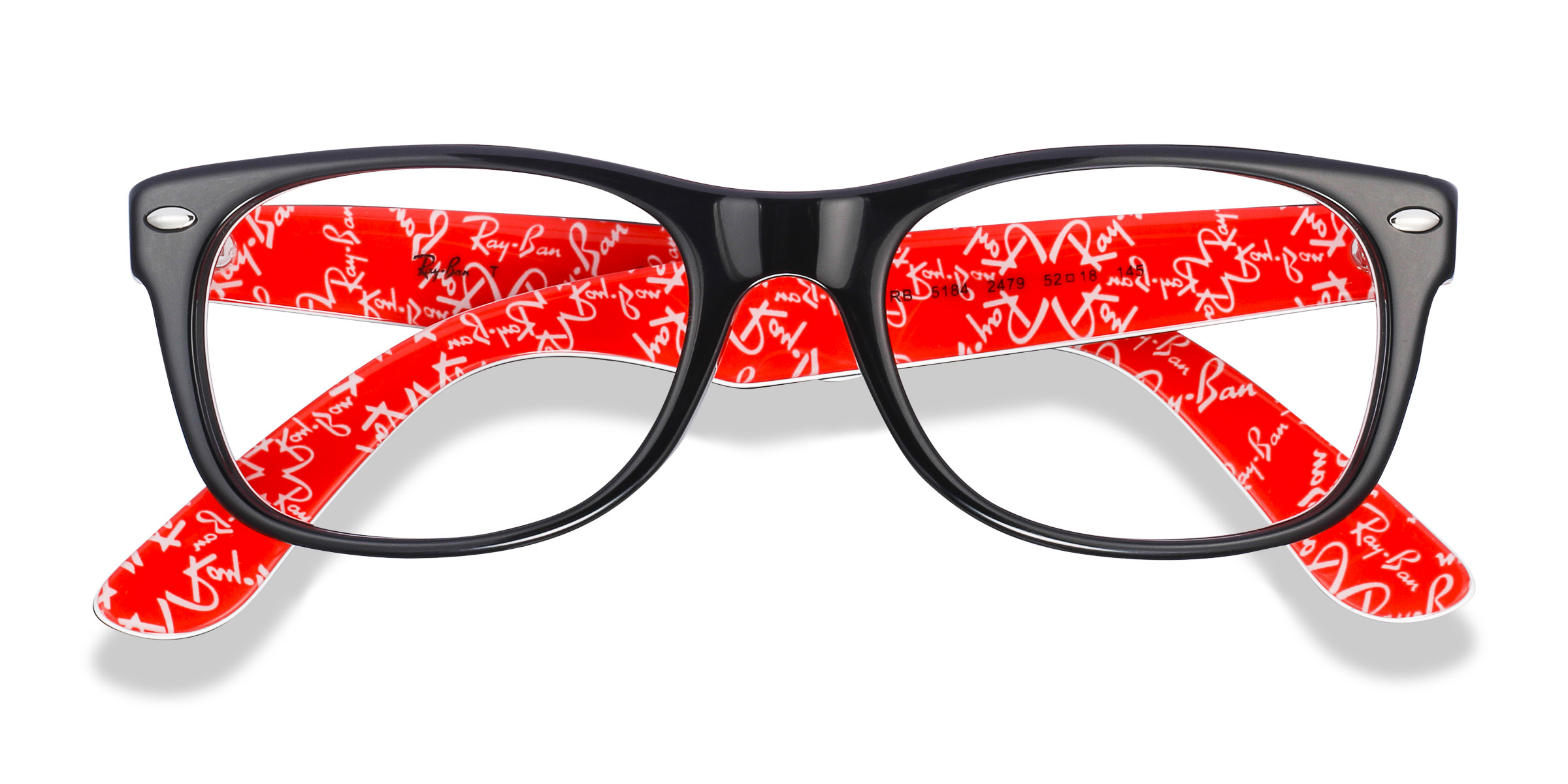 Black & Red Ray-Ban RB5184 -  Acétate Lunettes de vue