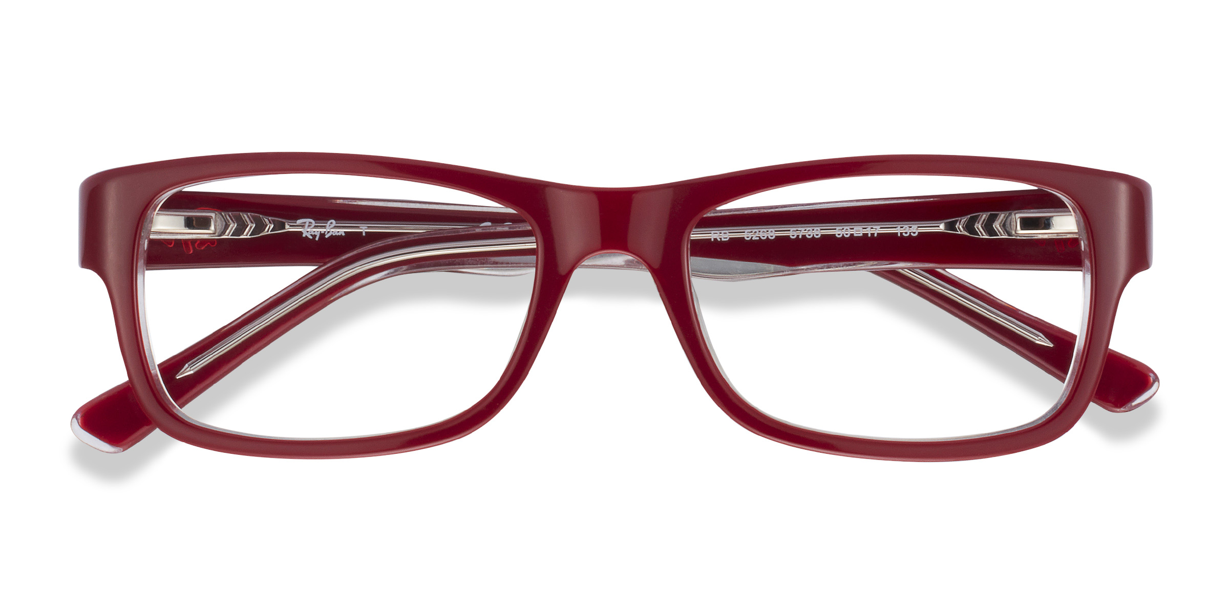 Rouge Ray-Ban RB5268 - Acétate Lunettes de vue