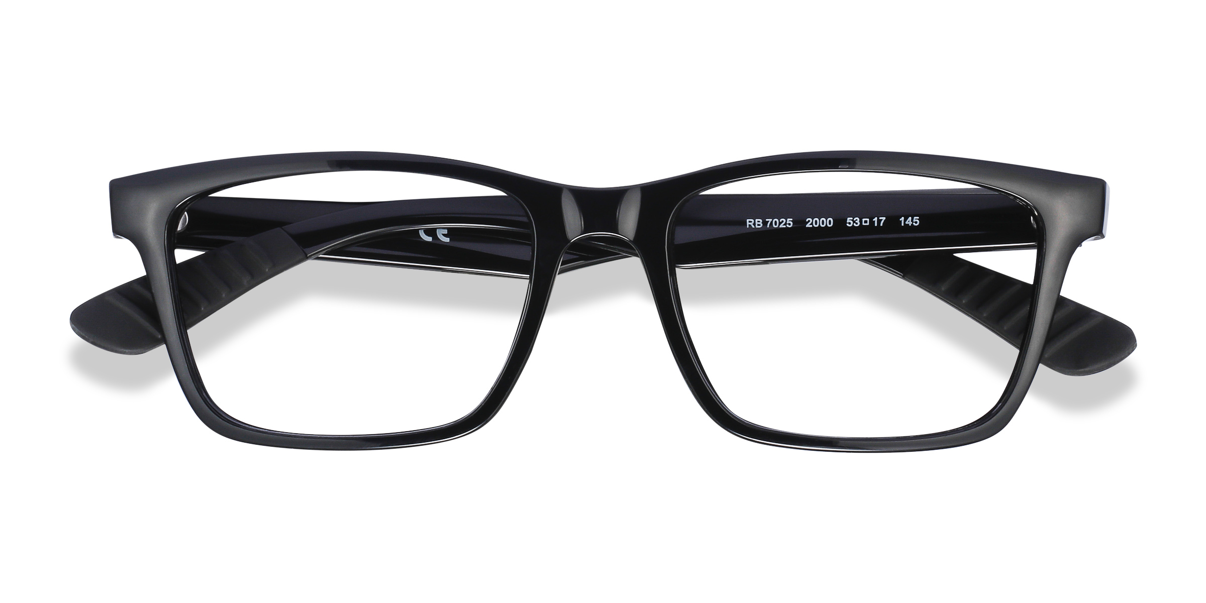 Shiny Black Ray-Ban RB7025 -  Plastique Lunettes de vue