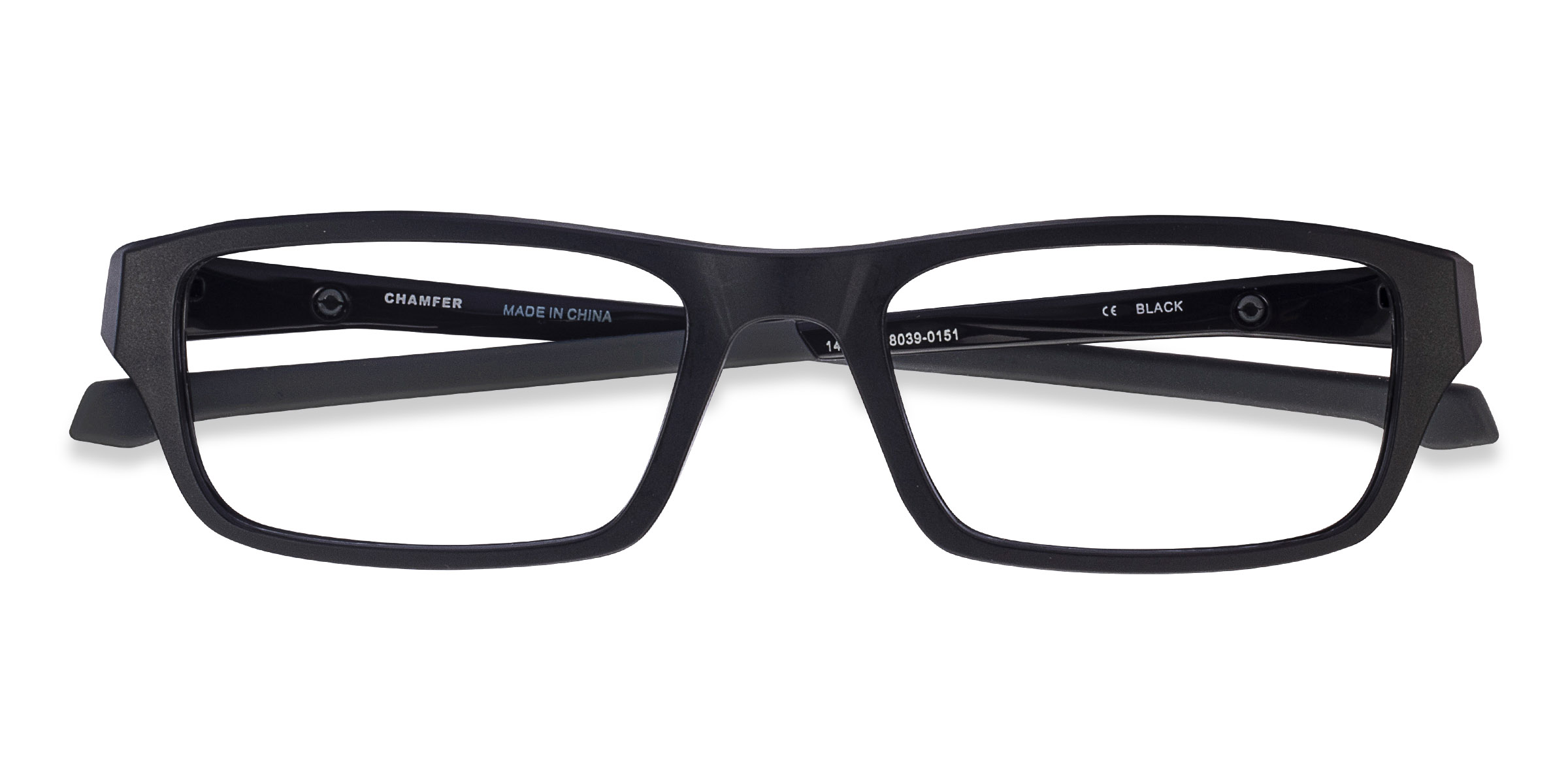 Satin Black Oakley Chamfer -  Plastic Eyeglasses
