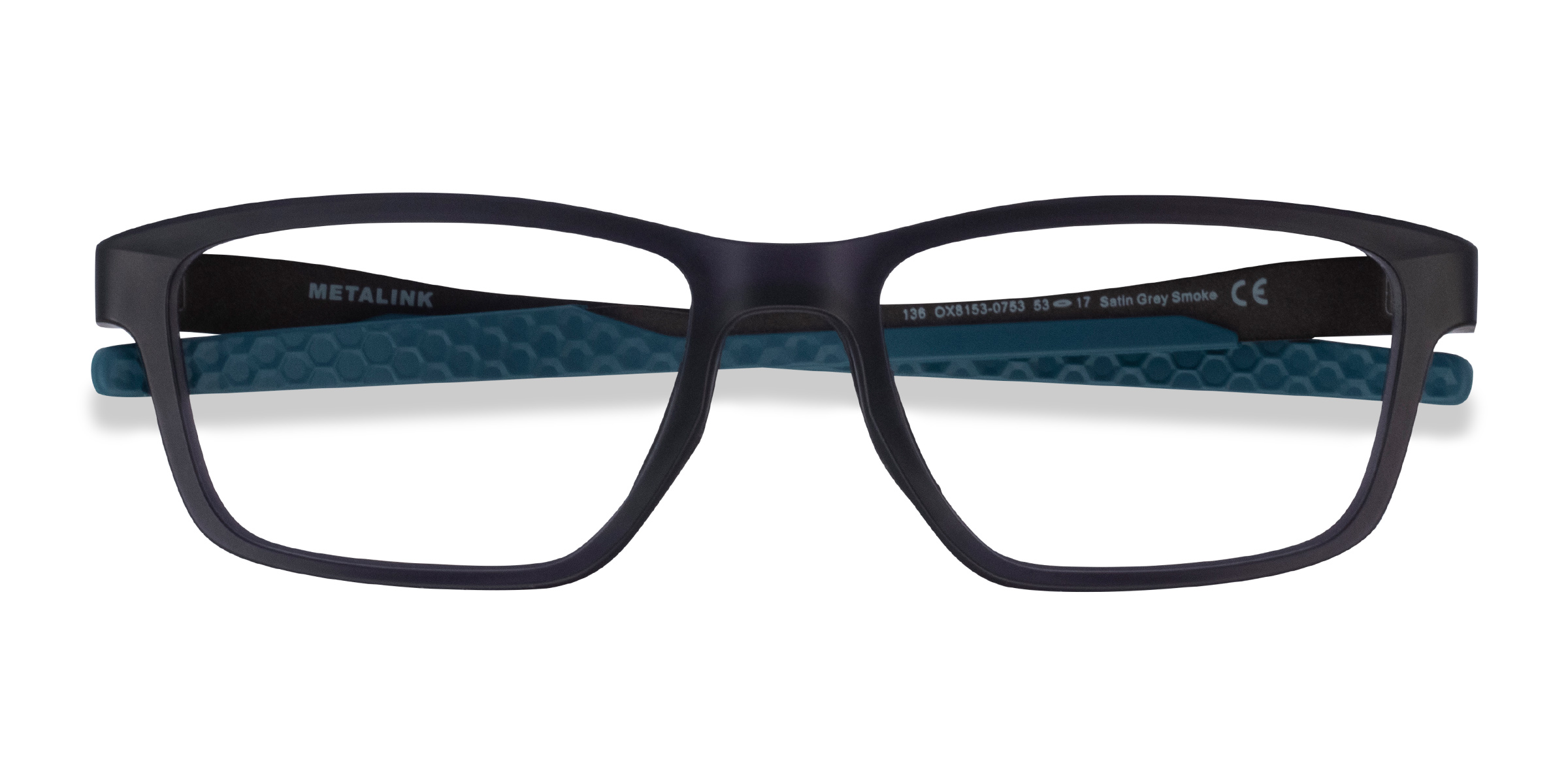 Satin Gray Smoke Oakley Metalink -  Plastique Lunettes de vue