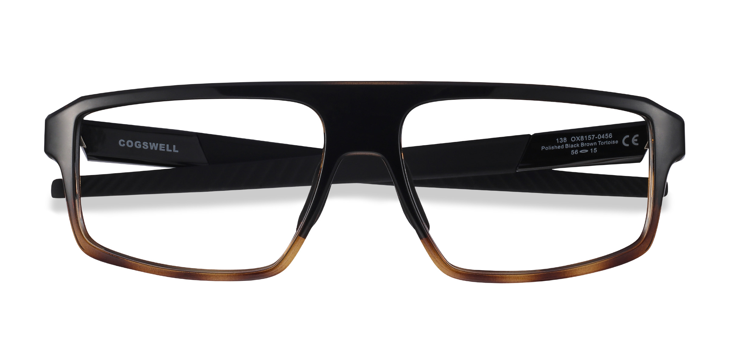 Polished Black Brown Tortoise Oakley Cogswell -  Plastique Lunettes de vue