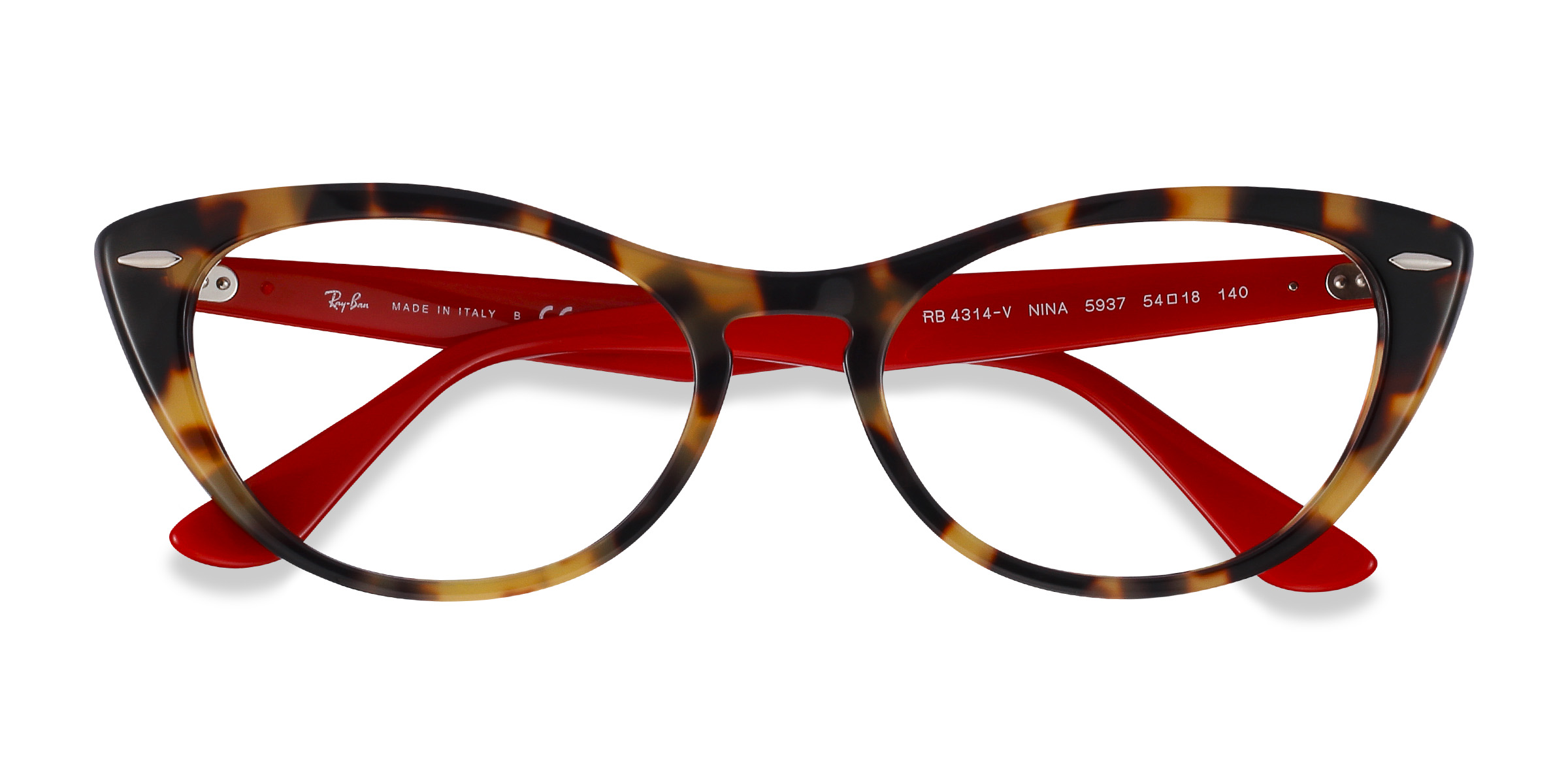 Tortoise Red Ray-Ban Nina -  Acétate Lunettes de vue