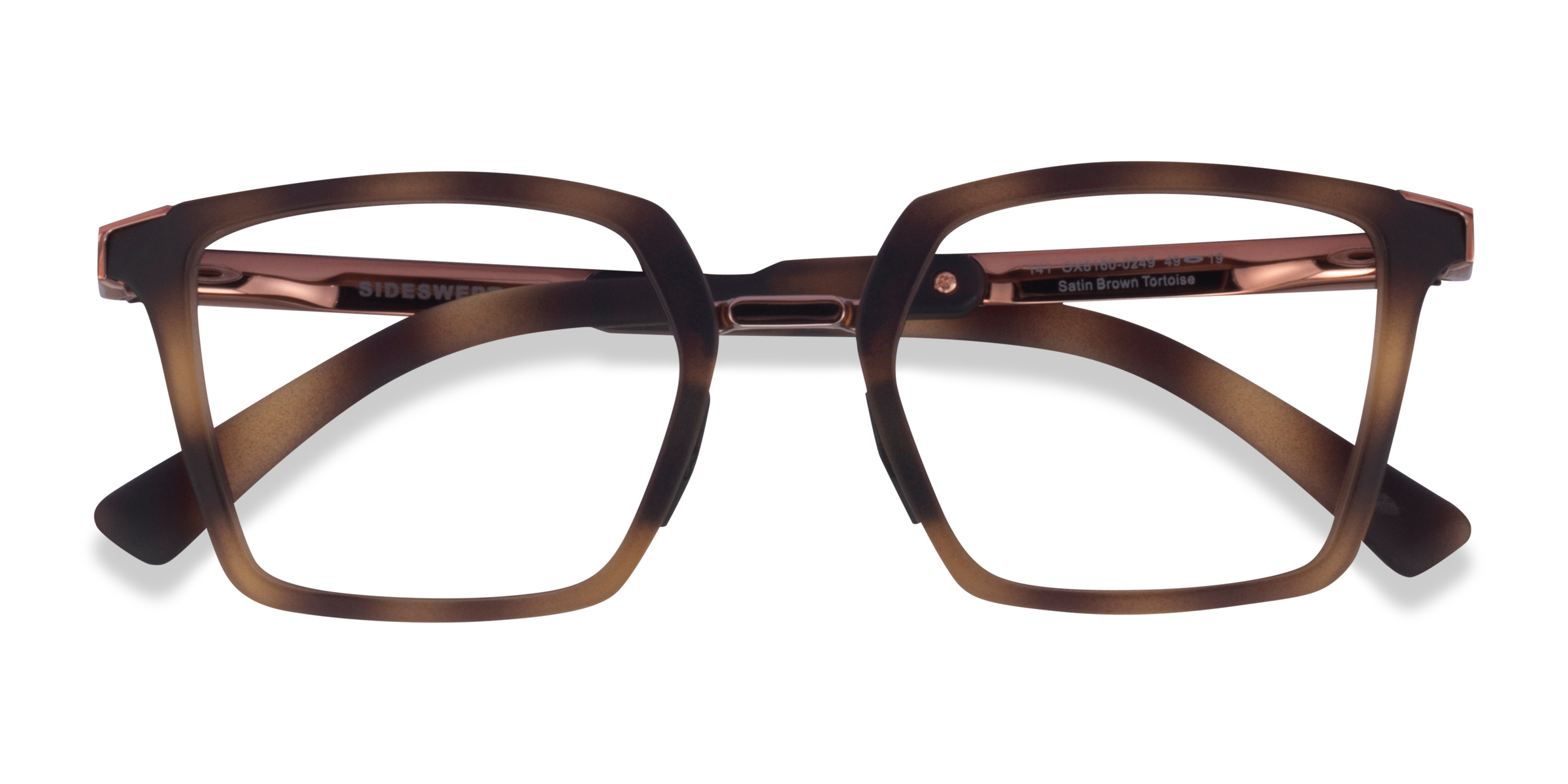Tortoise & Rose Gold Oakley Sideswept Rx -  Métal Lunettes de vue