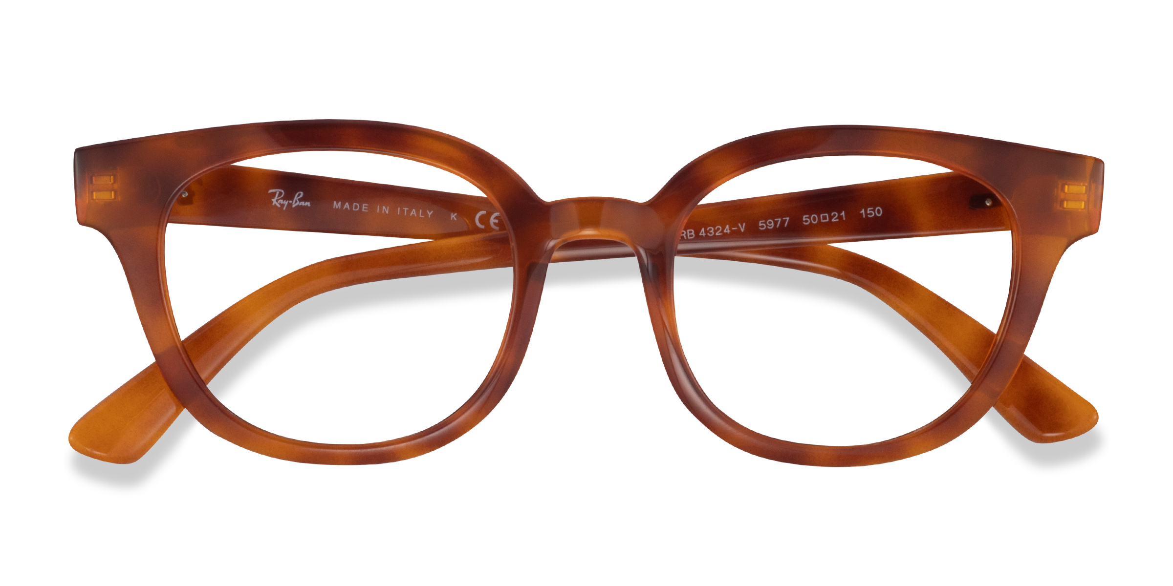 Light Tortoise Ray-Ban RB4324V - Plastique Lunettes de vue