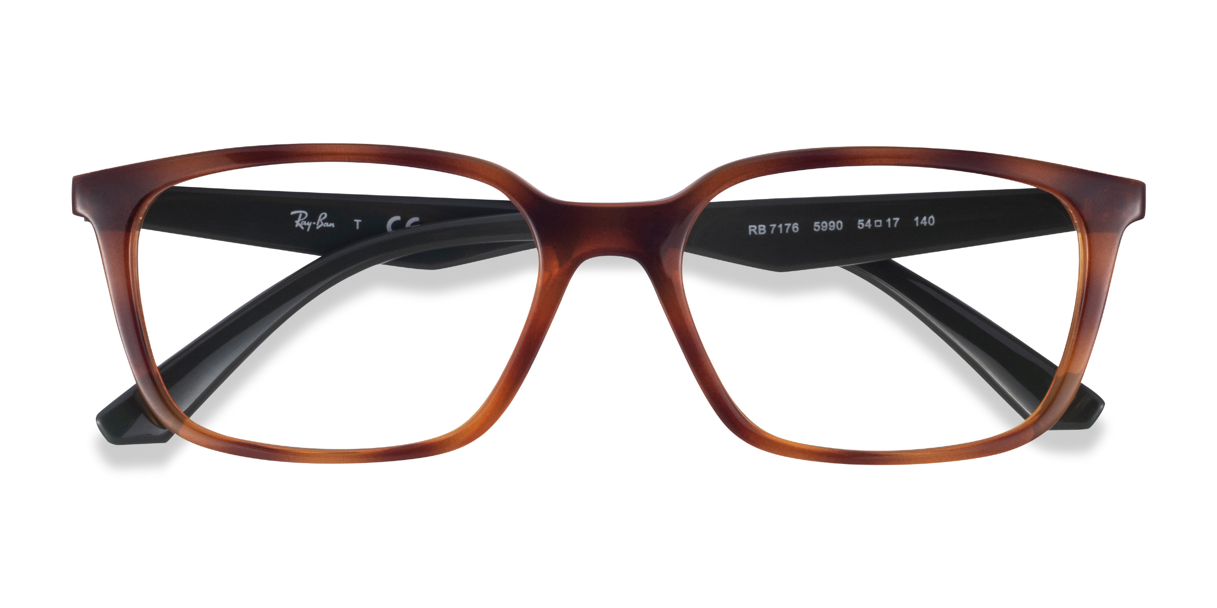 Tortoise Ray-Ban RB7176 -  Plastic Eyeglasses