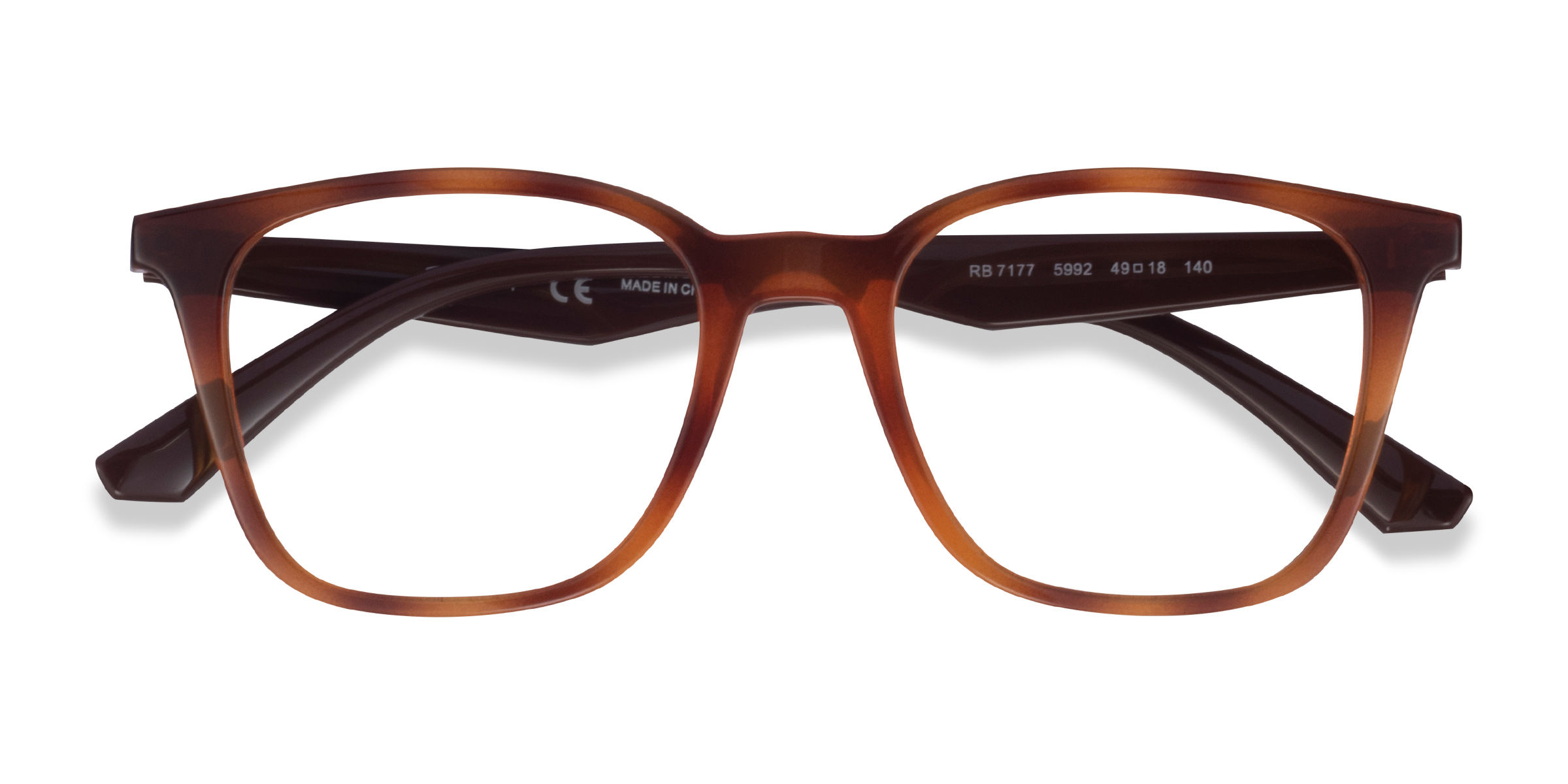 Tortoise Brown Ray-Ban RB7177 -  Plastic Eyeglasses