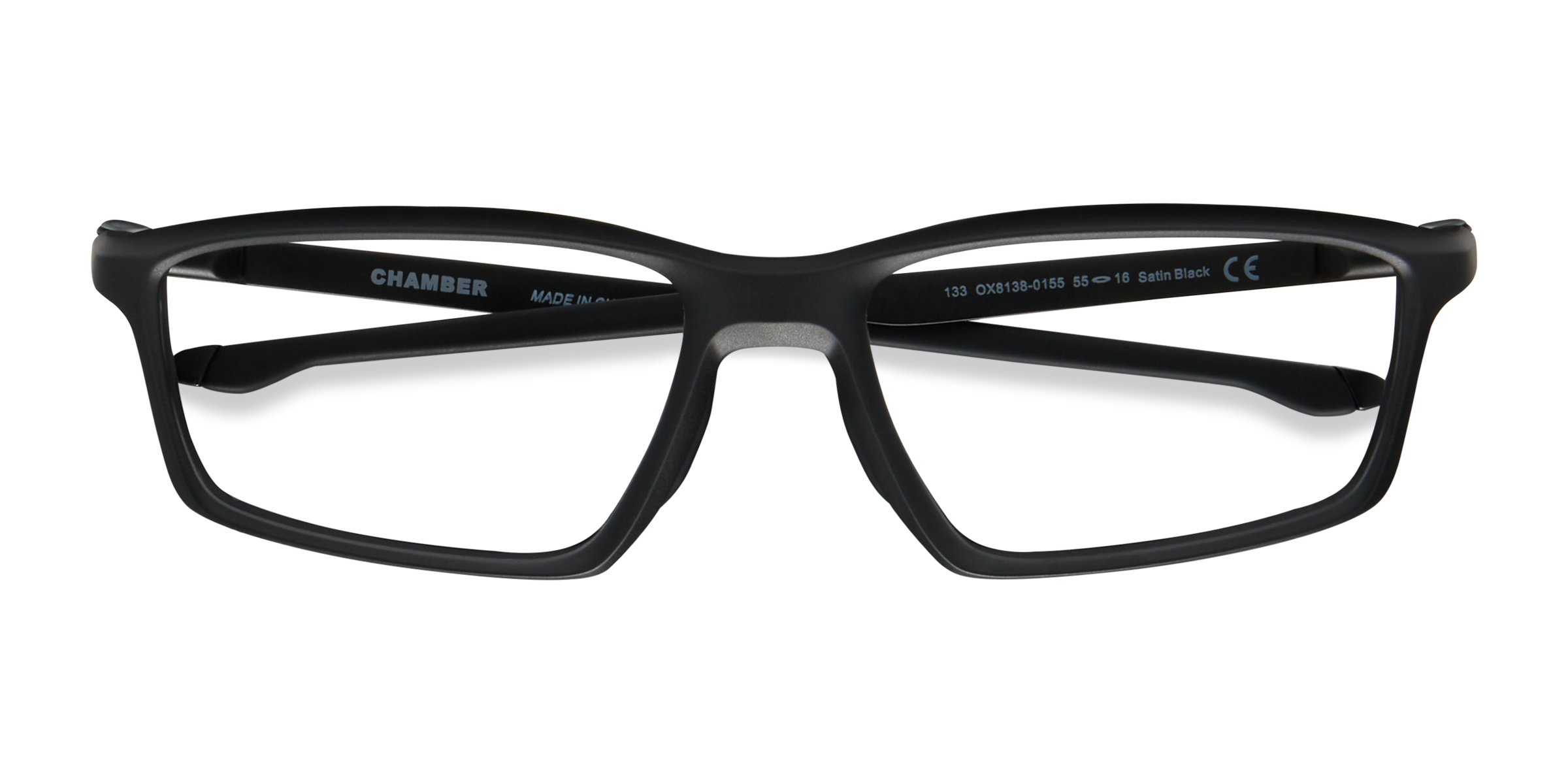 Black Oakley Chamber -  Plastic Eyeglasses