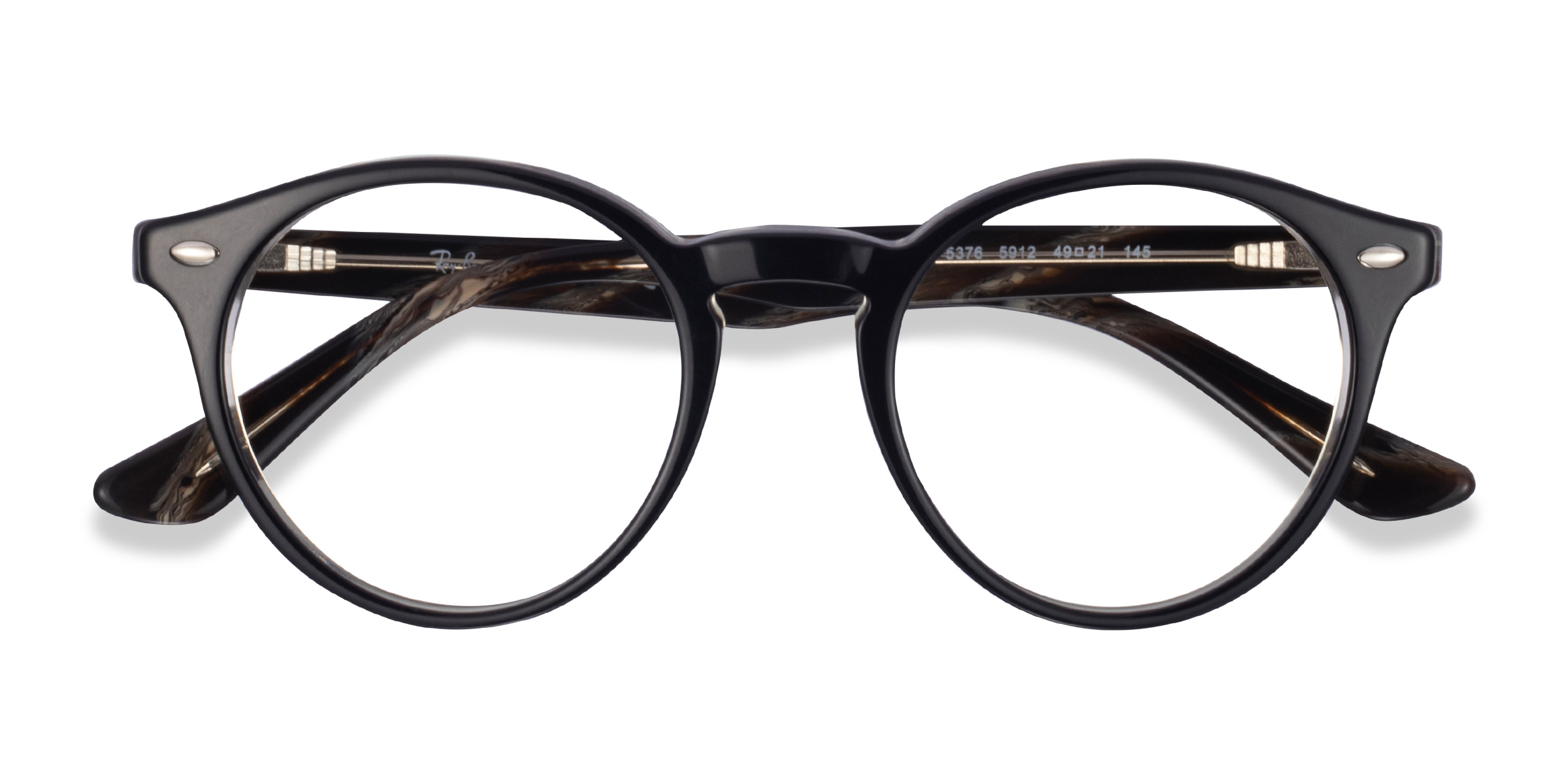 Black Tortoise Ray-Ban RB5376 -  Acetate Eyeglasses