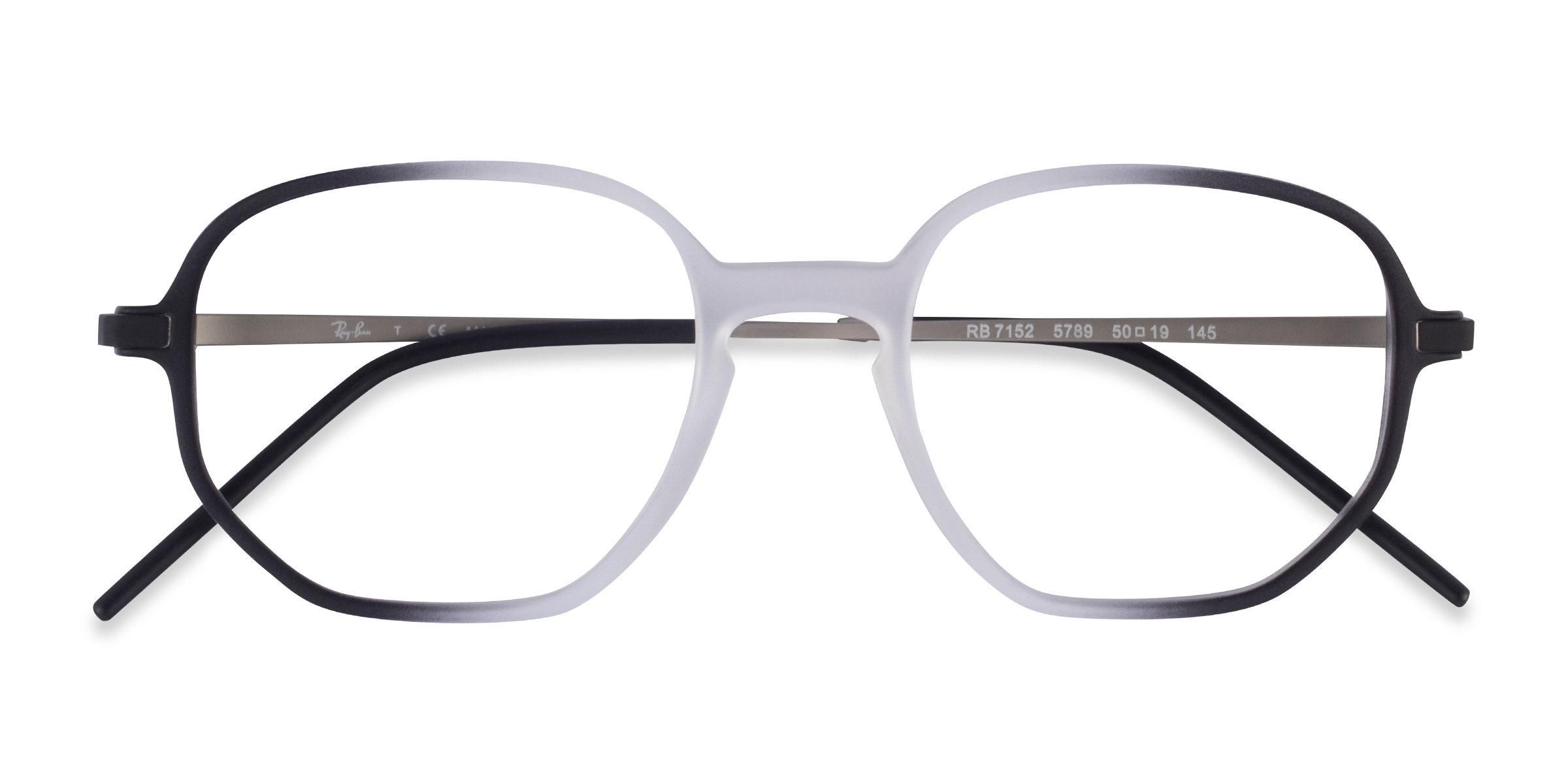 Clear Black Ray-Ban RB7152 -  Metal Eyeglasses