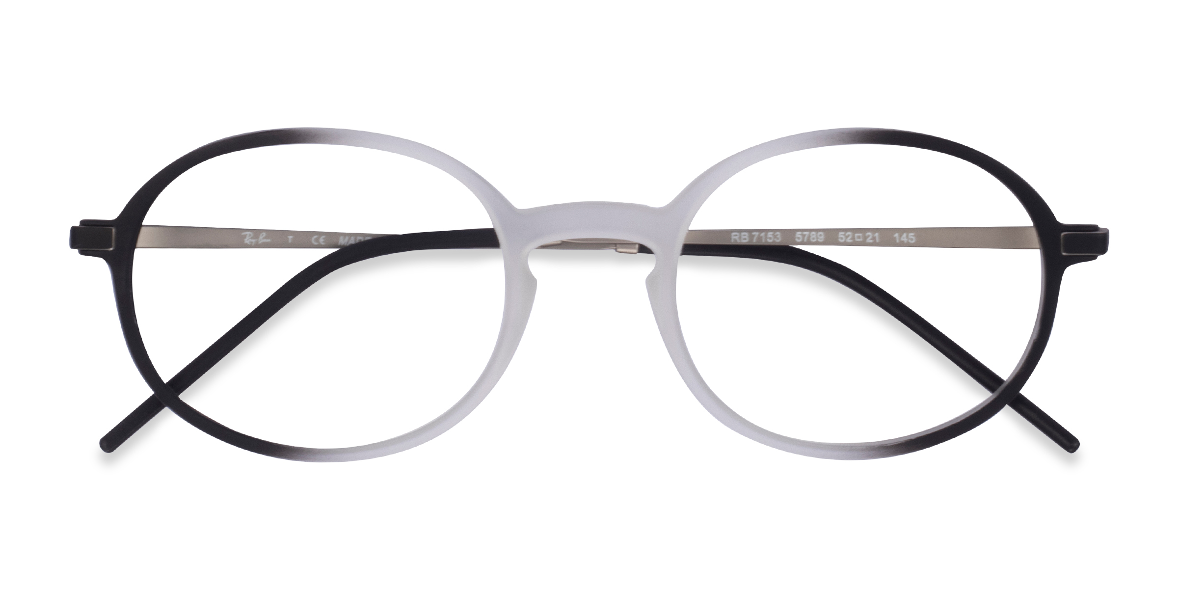 Clear Black Ray-Ban RB7153 -  Metal Eyeglasses