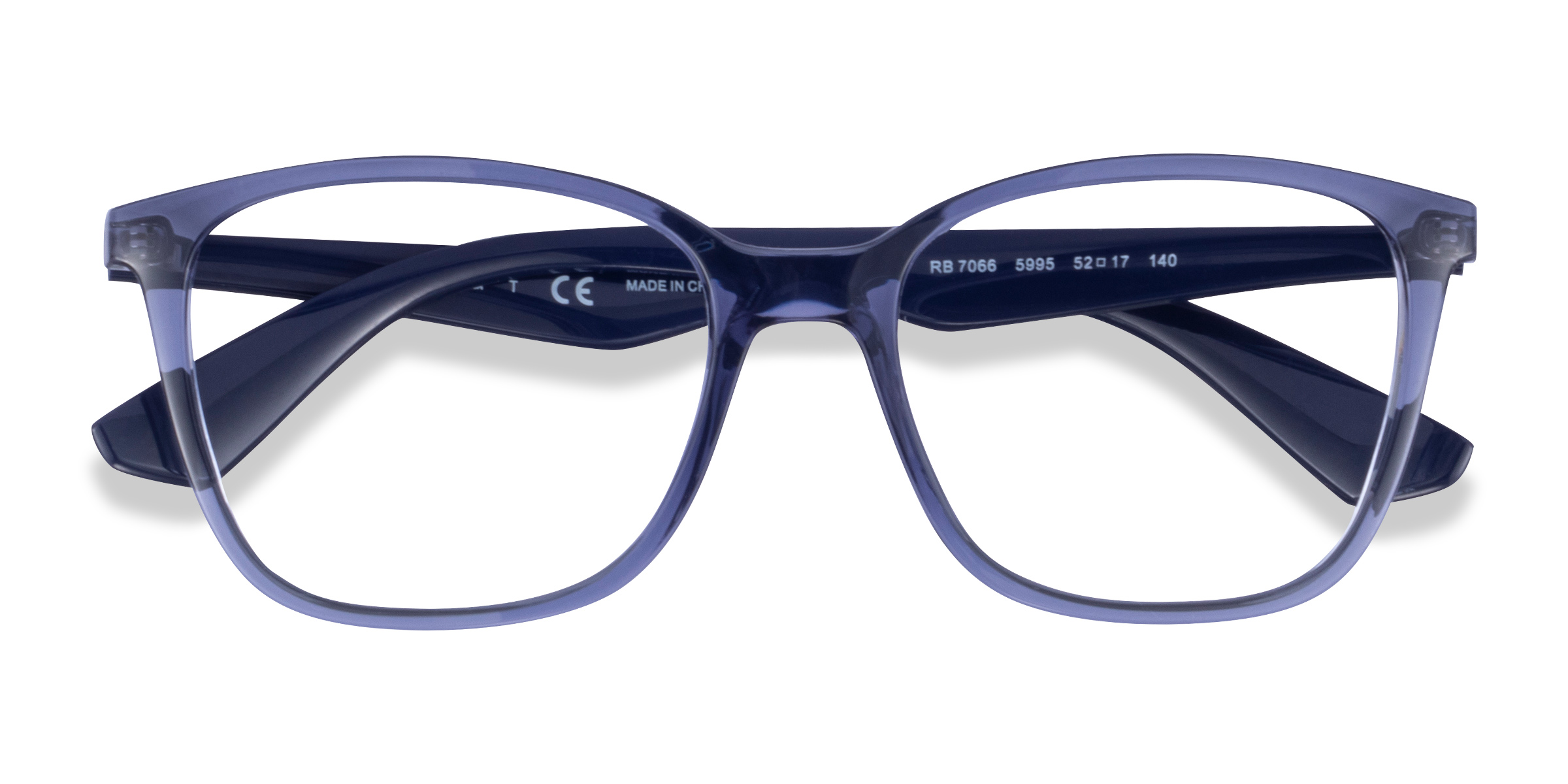 Transparent Violet Ray-Ban RB7066 -  Plastique Lunettes de vue