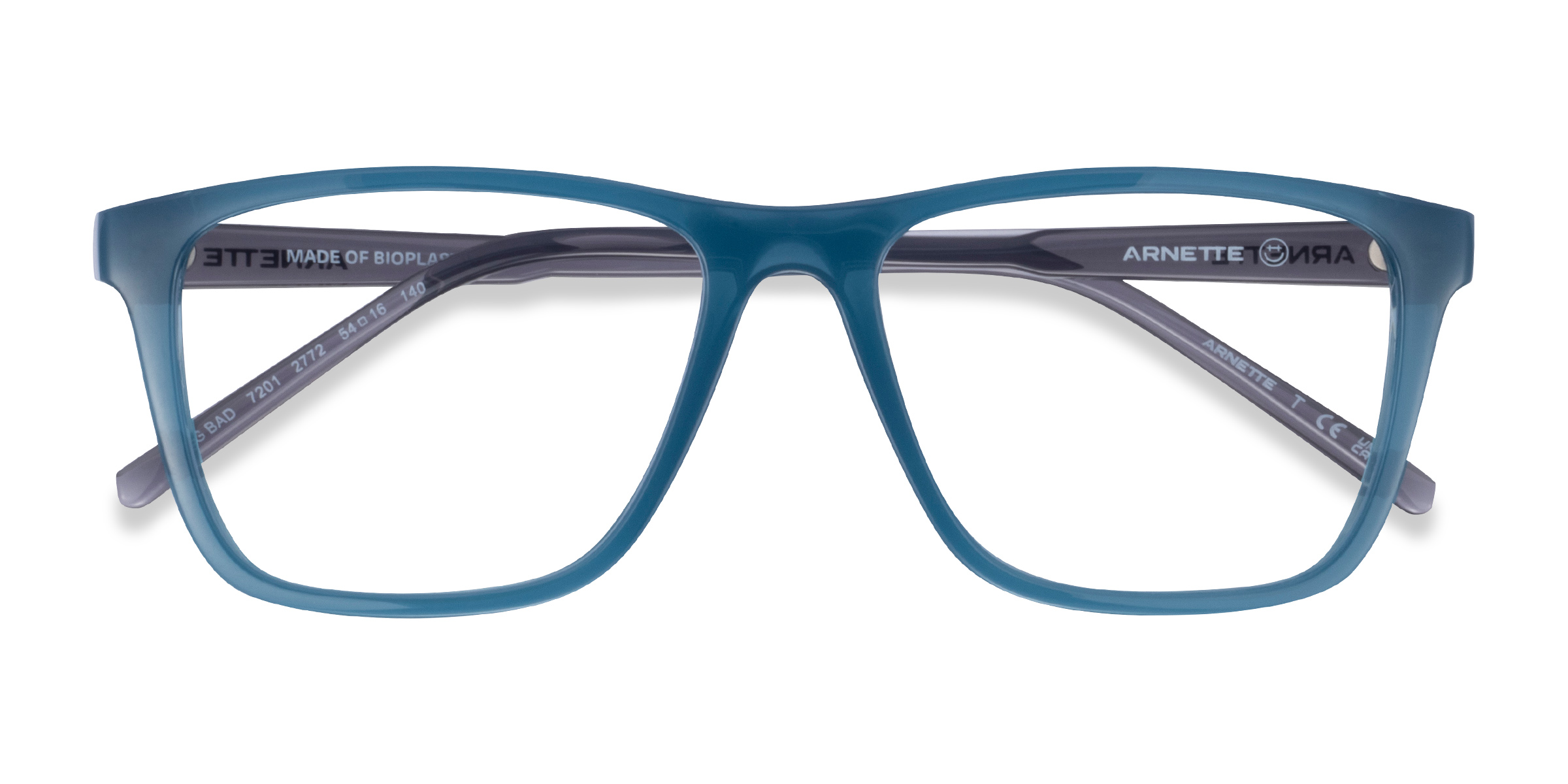 Transparent Teal ARNETTE Big Bad - Plastique Lunettes de vue