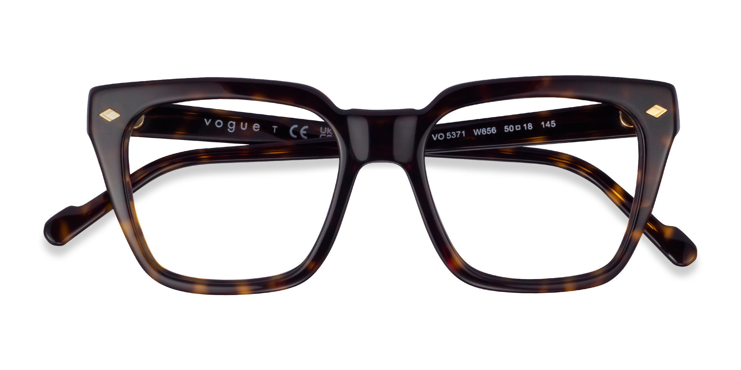 Écaille Noire Vogue Eyewear VO5371 - Acétate Lunettes de vue