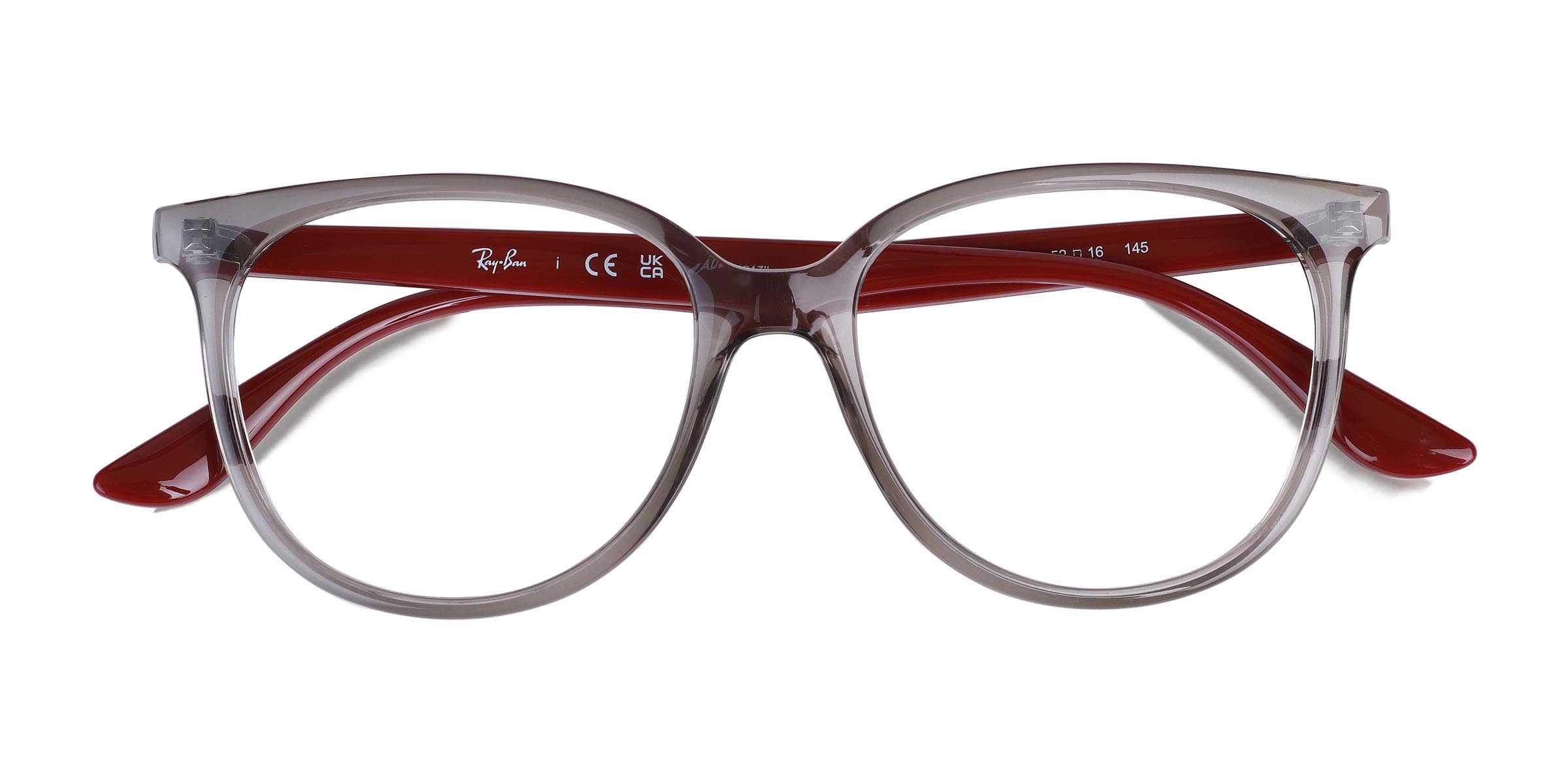 Transparent Gray Ray-Ban RB4378V -  Plastic Eyeglasses
