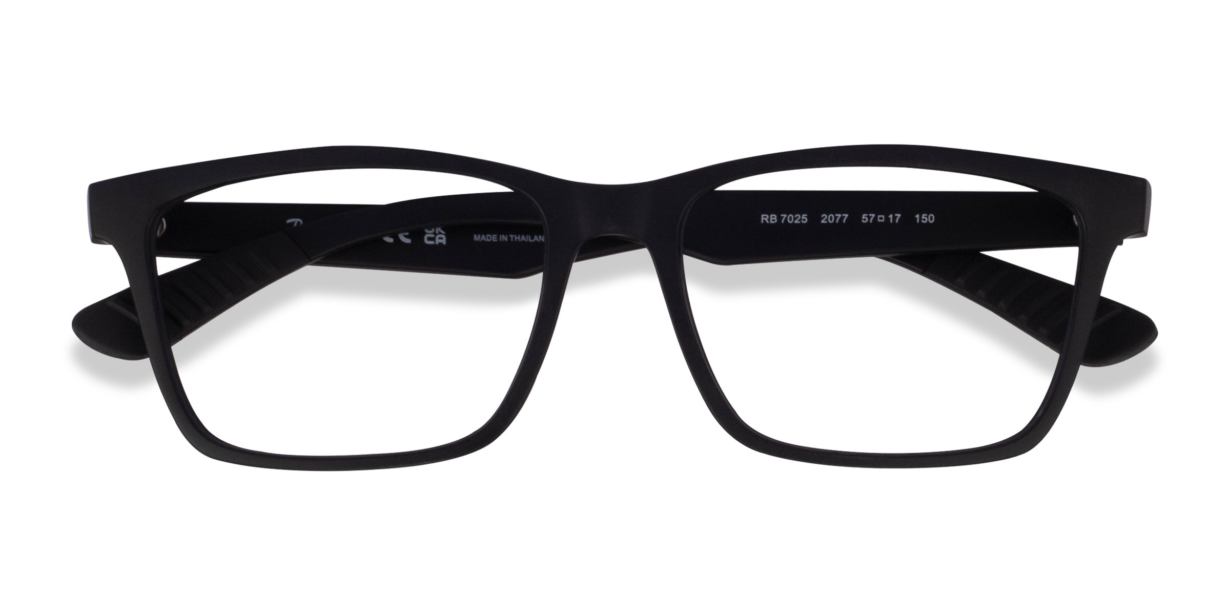 Matte Black Ray-Ban RB7025 -  Plastique Lunettes de vue