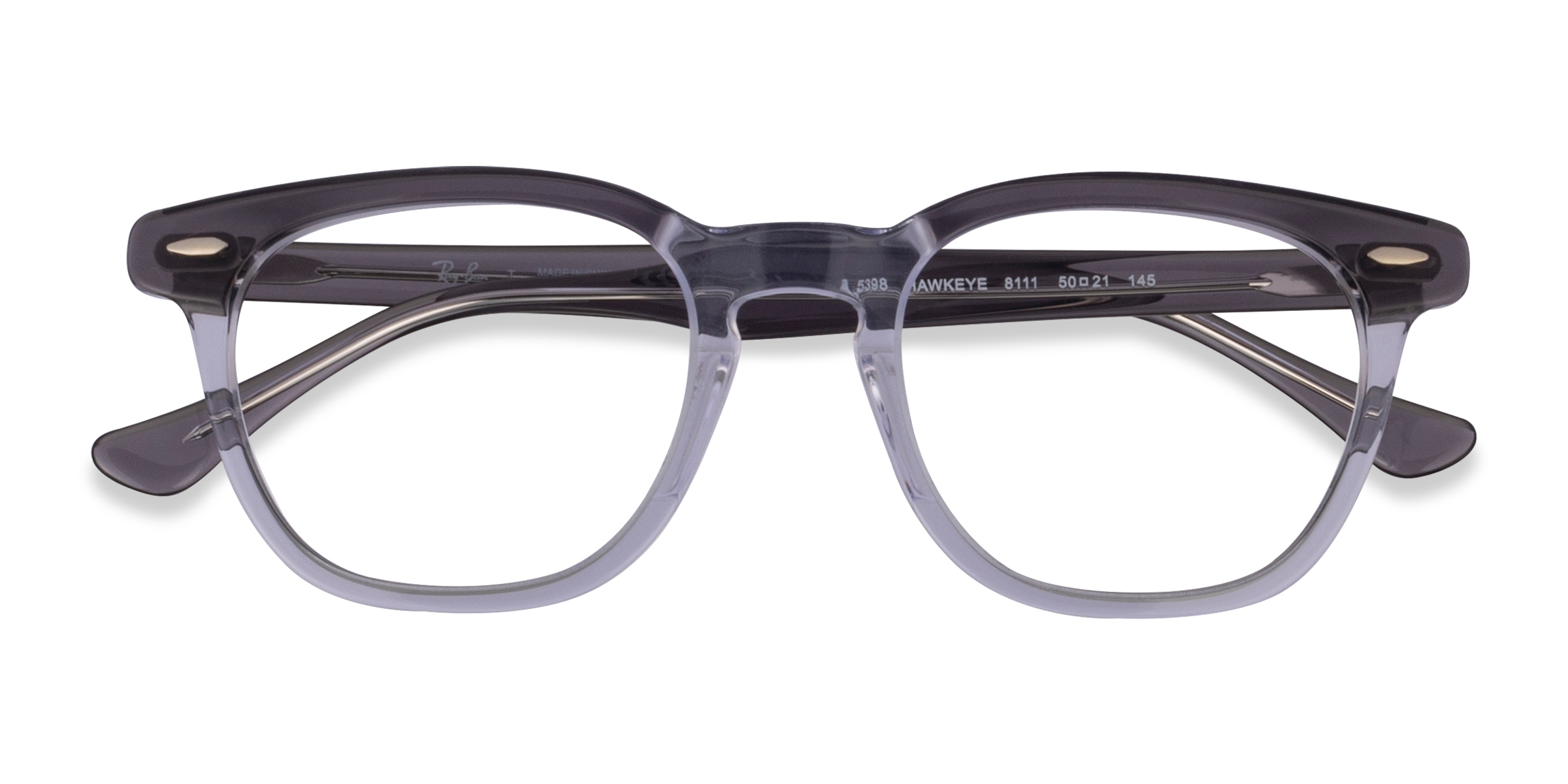 Gray Clear Ray-Ban RB5398 Hawkeye -  Acétate Lunettes de vue