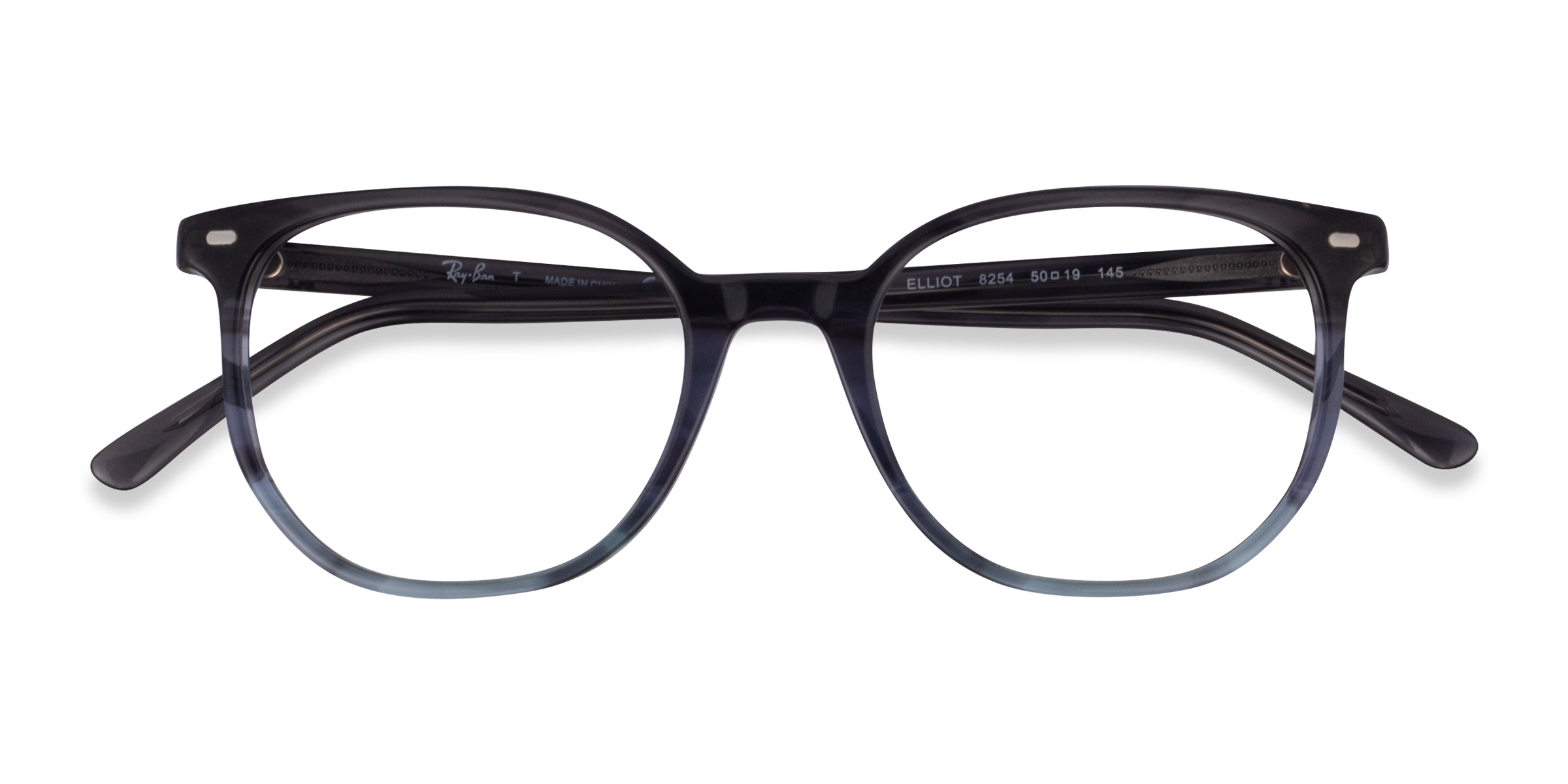 Striped Gray Ray-Ban RB5397 Elliot -  Acétate Lunettes de vue