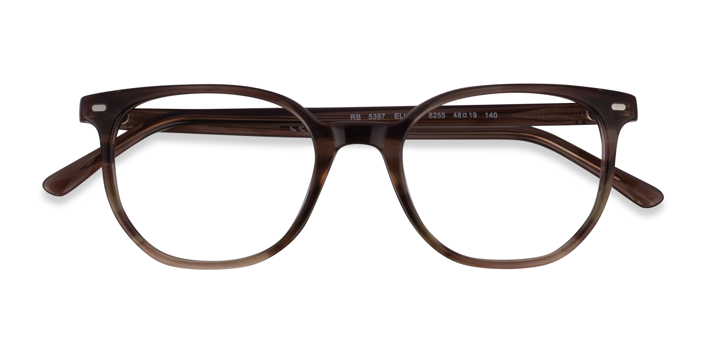 Striped Brown Green Ray-Ban RB5397 Elliot - Acétate Lunettes de vue