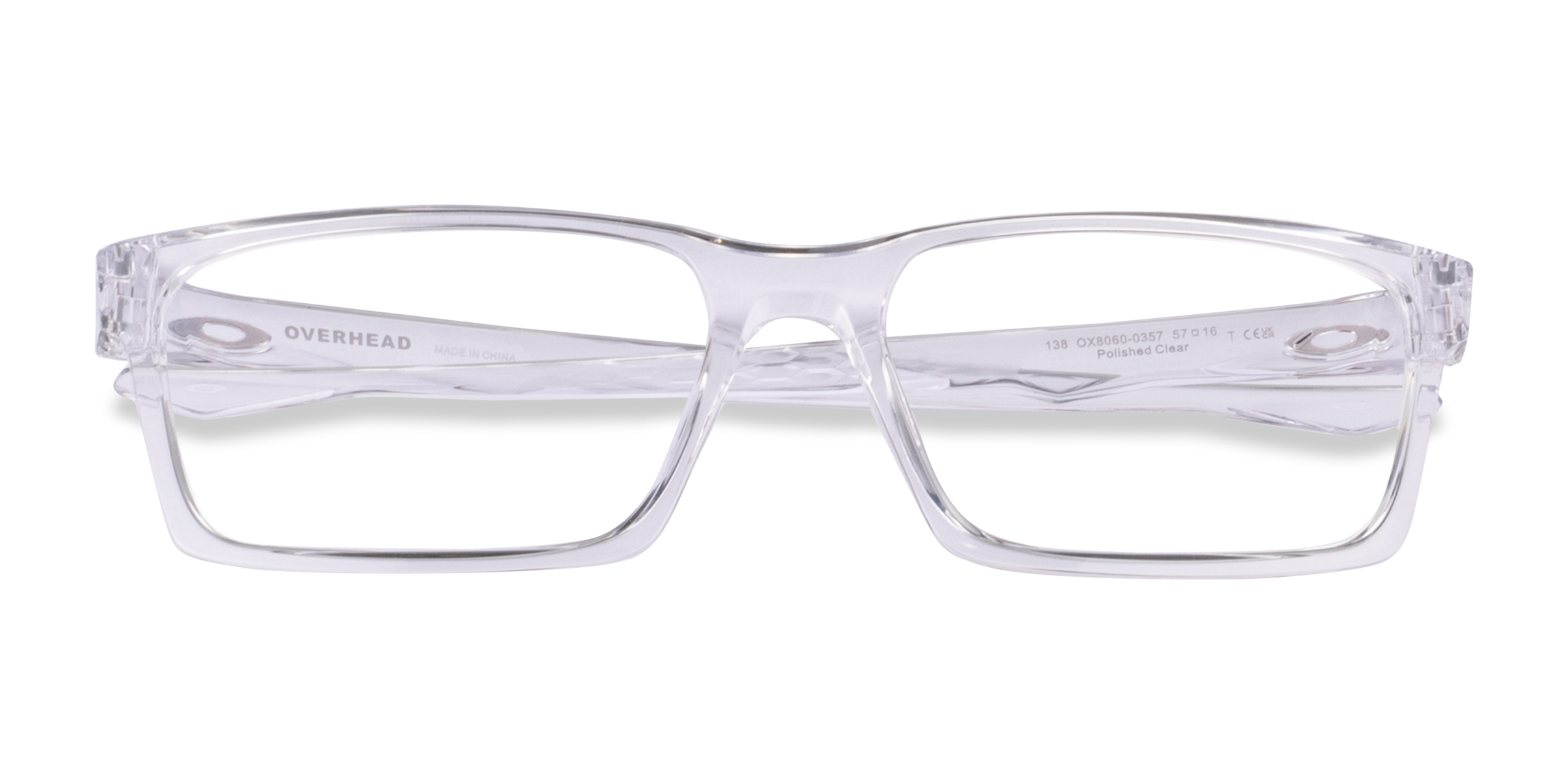 Polished Clear Oakley Overhead -  Plastique Lunettes de vue