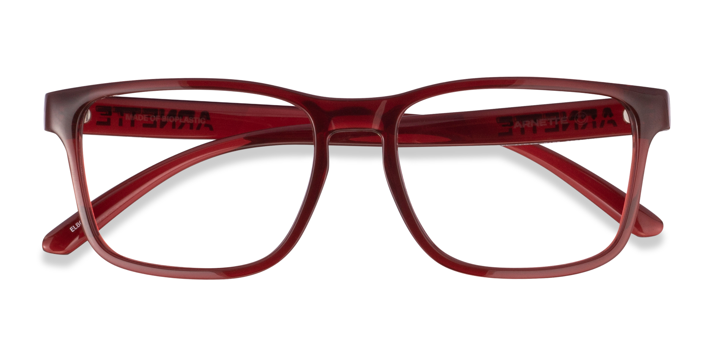 Transparent Red ARNETTE Elbo -  Plastic Eyeglasses