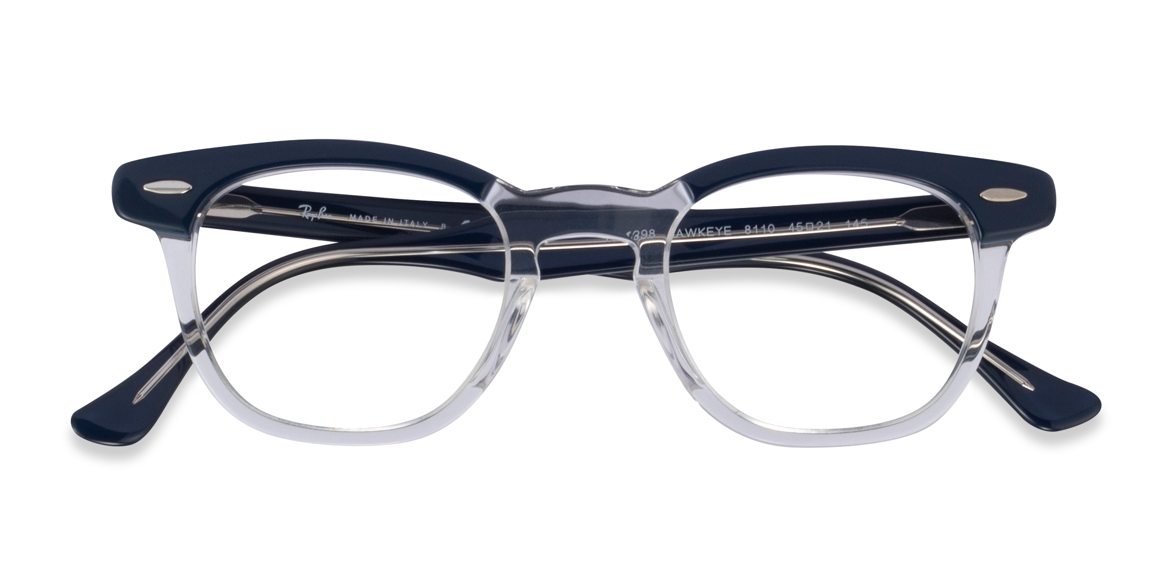 Blue On Trasparent Ray-Ban RB5398 Hawkeye -  Acétate Lunettes de vue