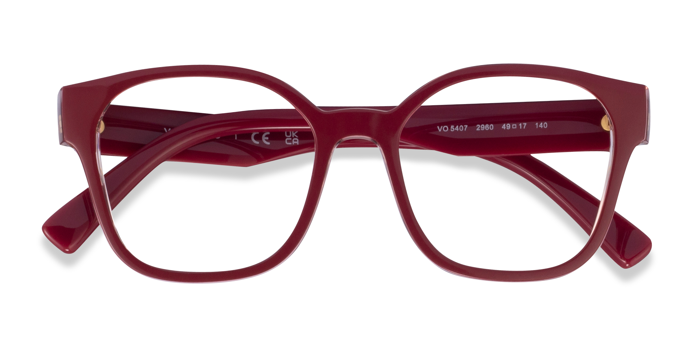 Bordeaux Flowers Red Vogue Eyewear VO5407 -  Plastique Lunettes de vue
