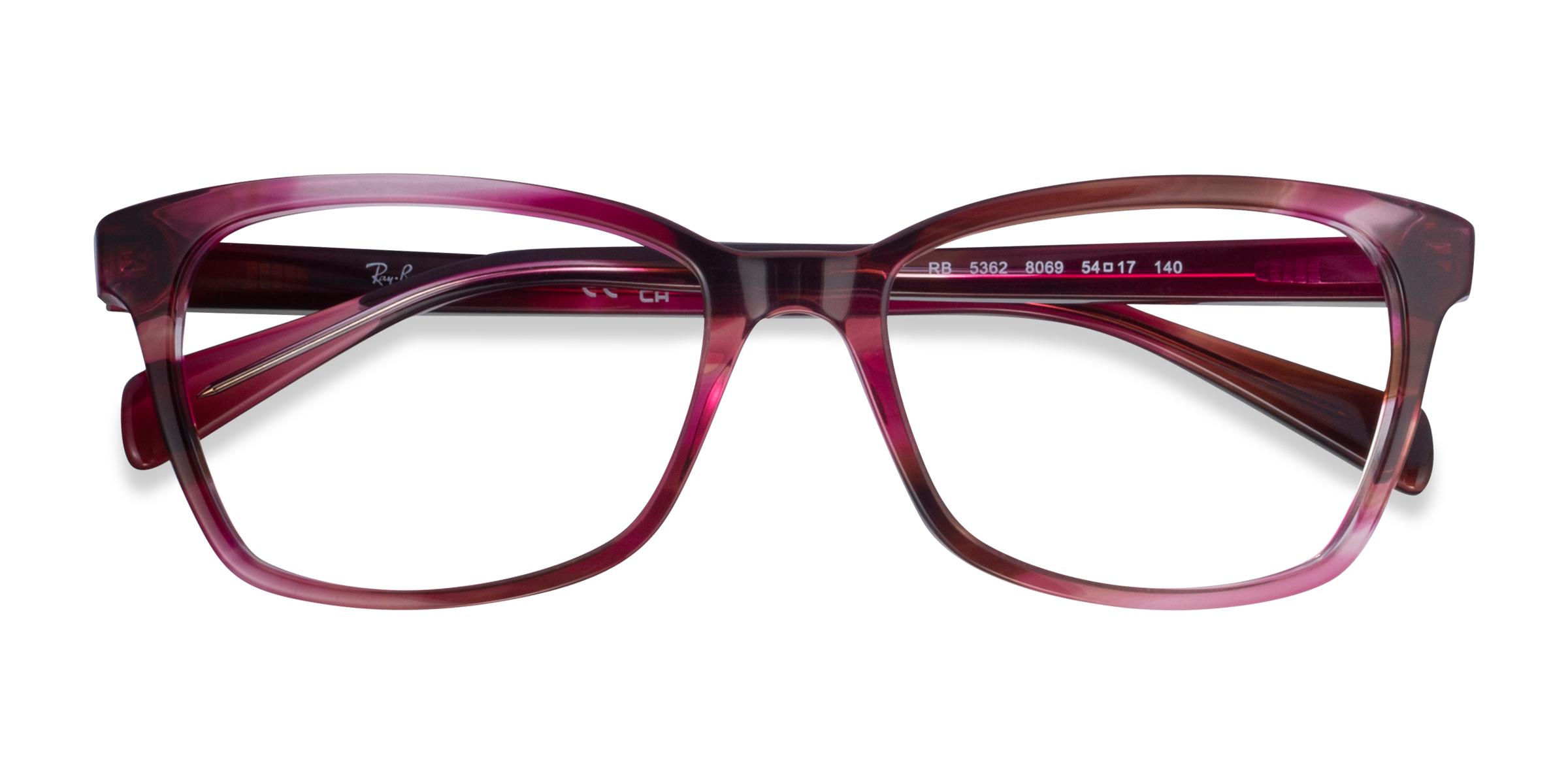 Striped Violet Ray-Ban RB5362 -  Acetate Eyeglasses